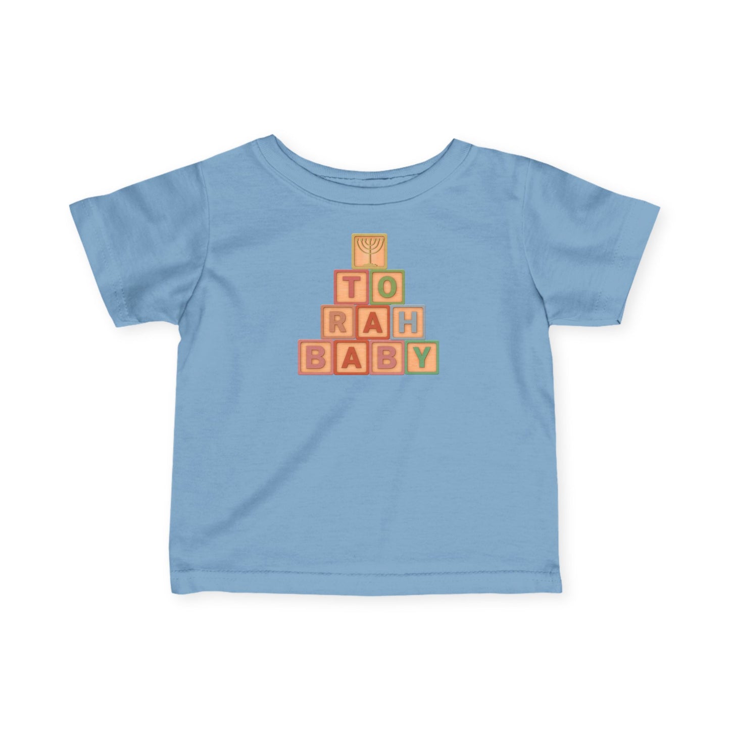 Infant Tee — 'Torah Baby' Wooden Block Baby Shirt, Messianic Newborn Gift (Canada)