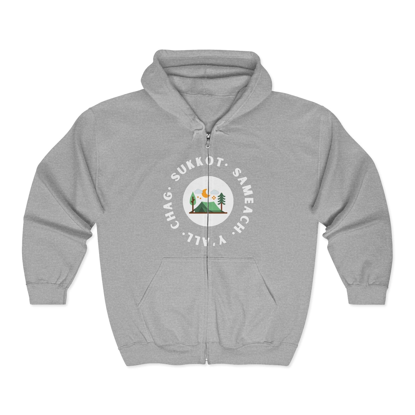 Chag Sukkot Unisex Heavy Blend™ Full Zip Hooded Sweatshirt