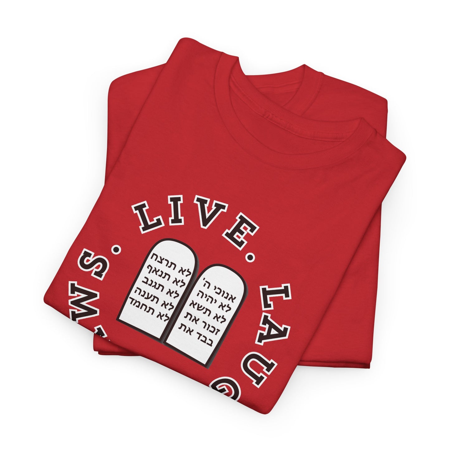 Live Laugh Laws T‑Shirt — Legal Humor Tee with Open Book Graphic