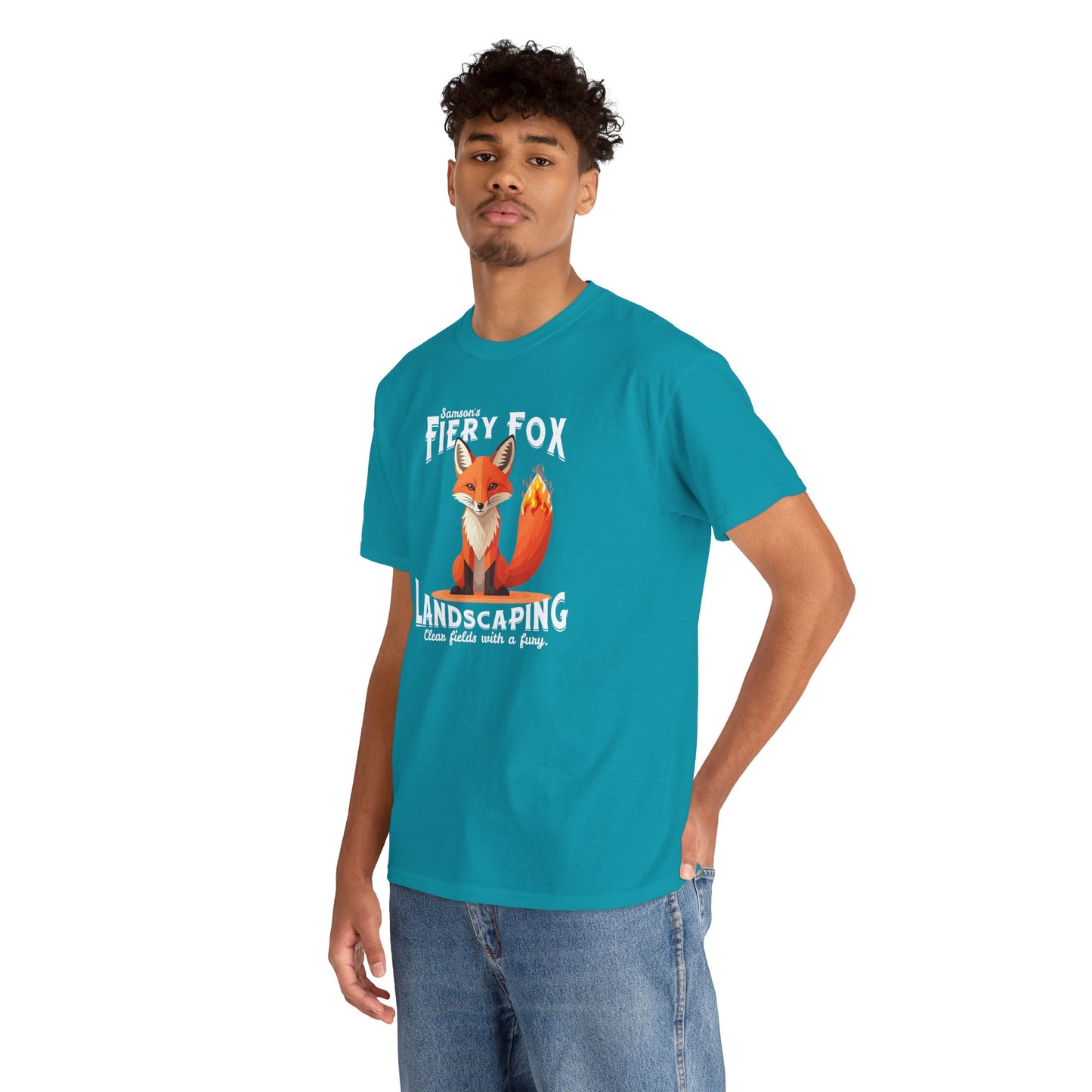 Fiery Fox Landscaping Unisex Heavy Cotton Tee - dark shades