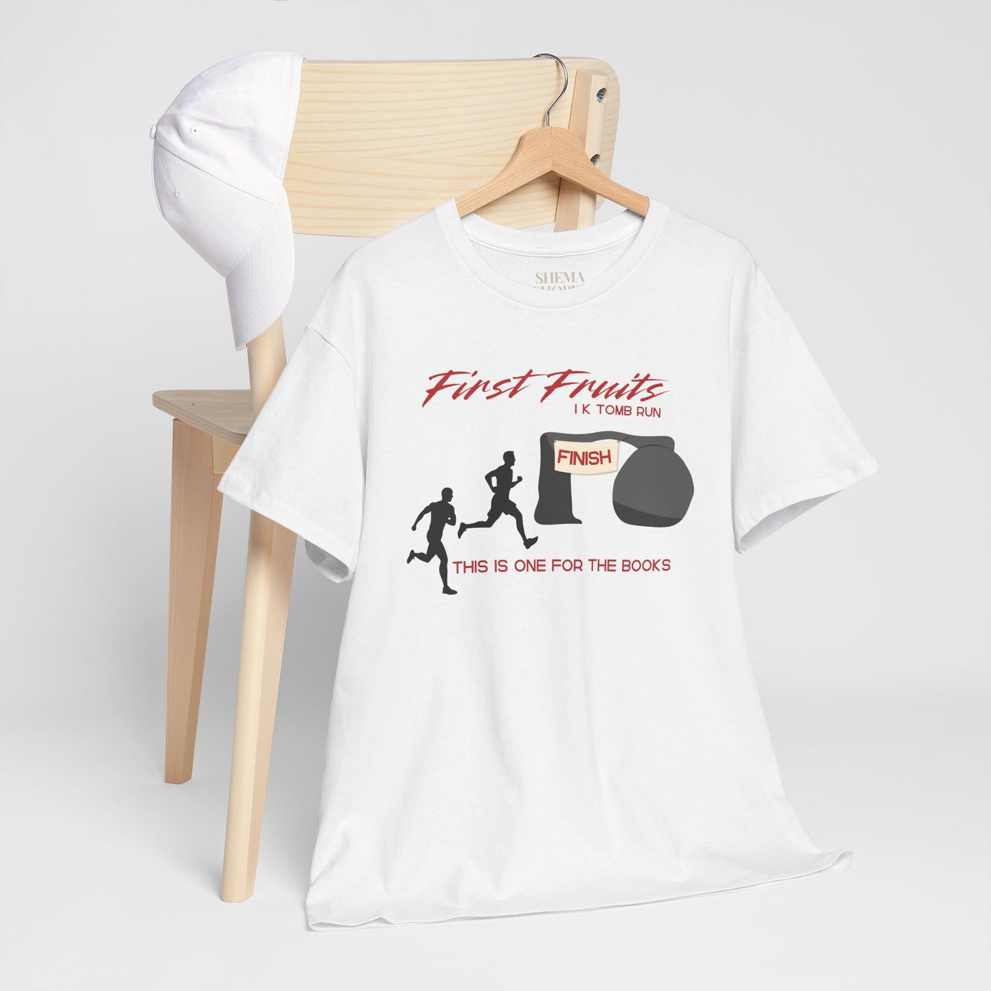 First Fruits 1k Tomb Run Unisex Tee - Funny Biblical Design