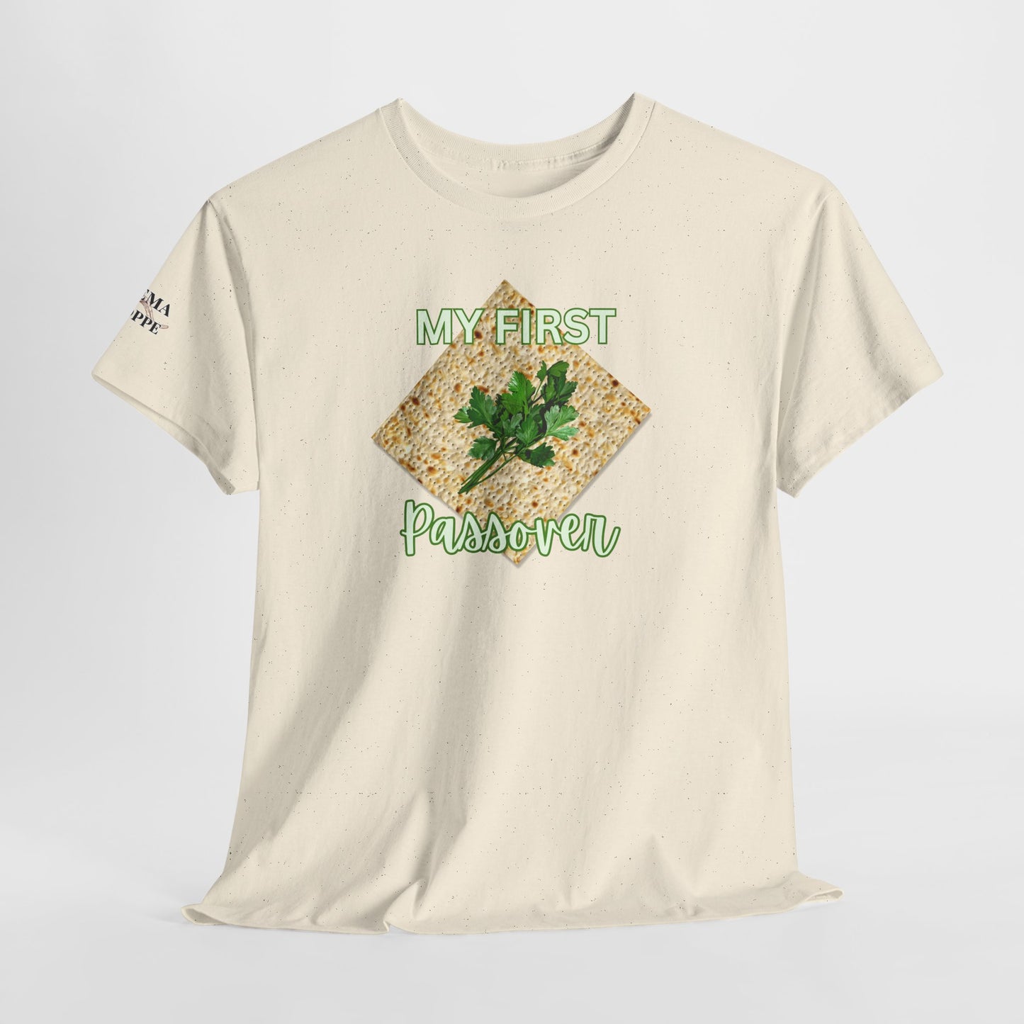 Adults My First Passover T‑Shirt — Seder Matzo & Parsley Pesach Tee