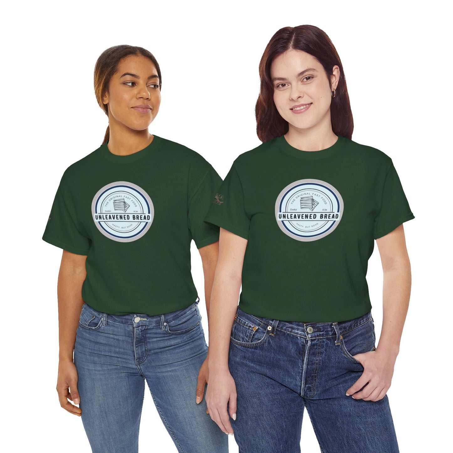 Unleavened Bread Matzo T-Shirt — "Hasty but Good" Passover Biblical Humor Tee