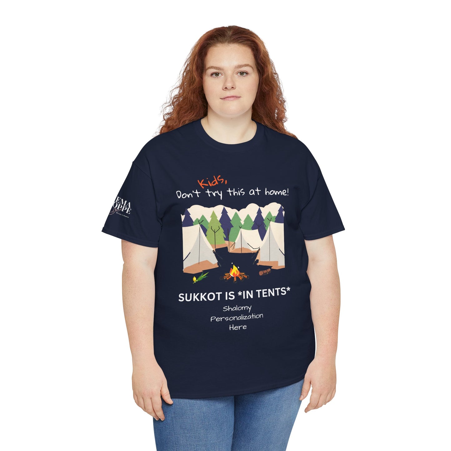 Personalized Kids, Don't Try This At Home Sukkot Shirt, dark colors