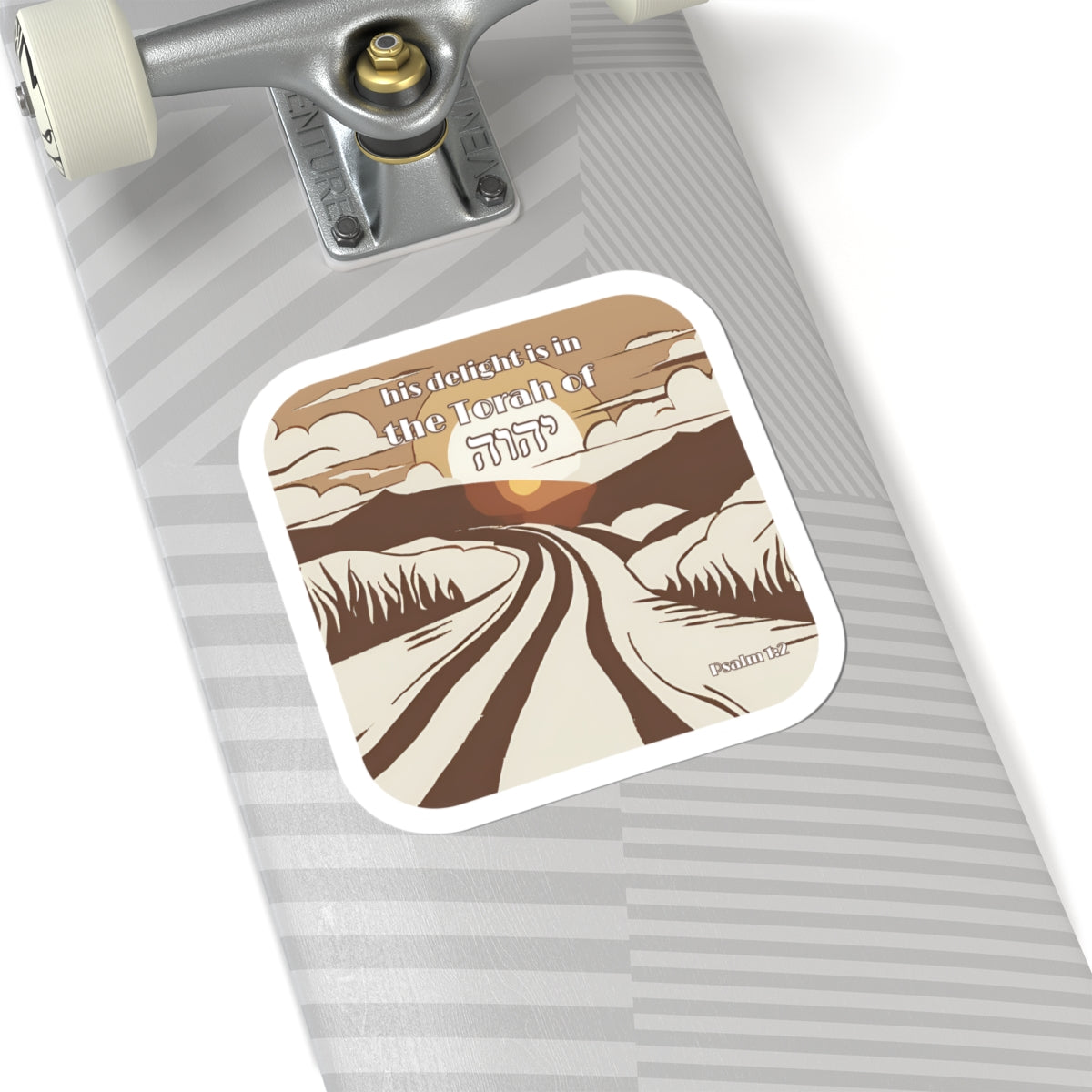 His Delight is in the Torah Psalm 1:2 Sticker