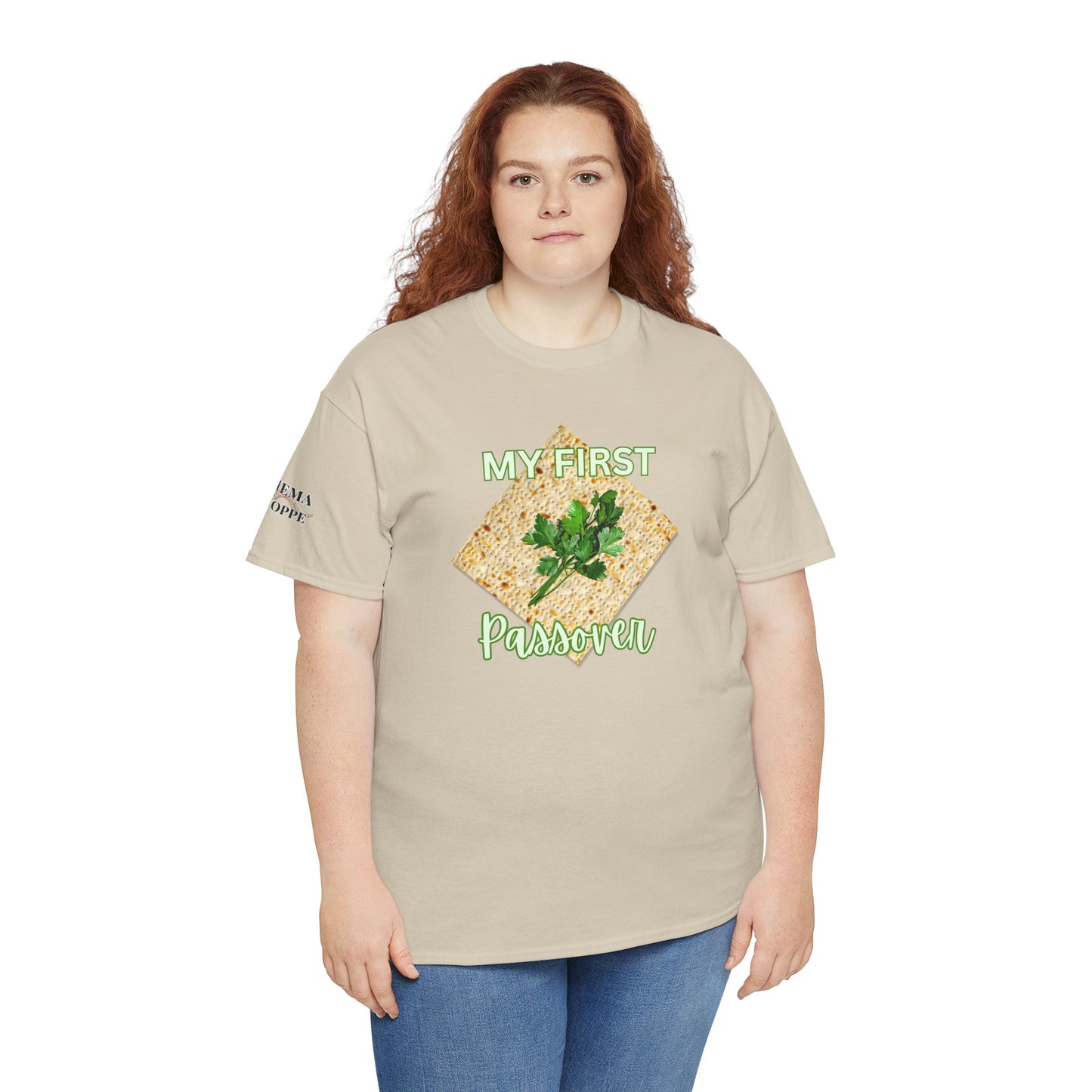 Adults My First Passover T‑Shirt — Seder Matzo & Parsley Pesach Tee