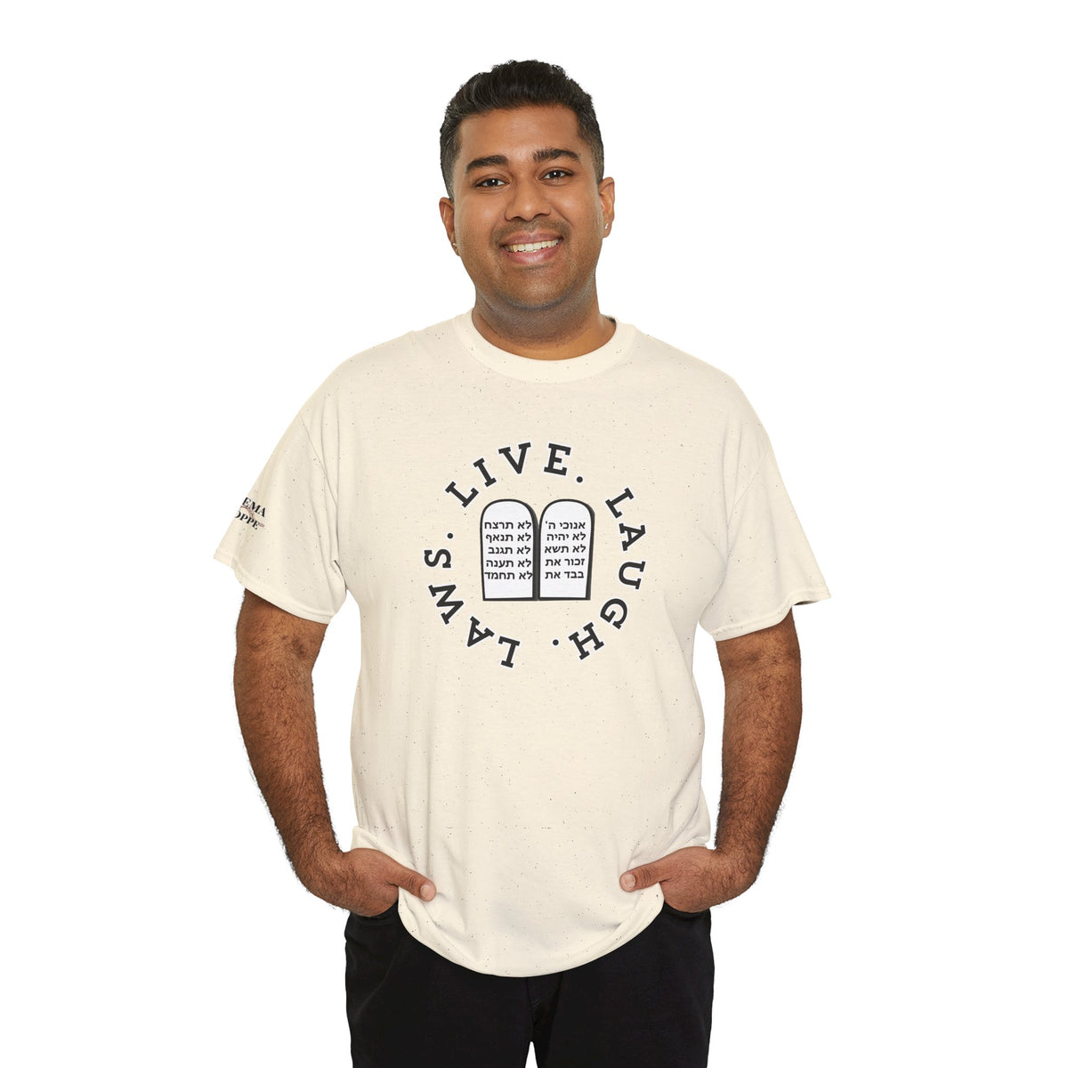 Live Laugh Laws T‑Shirt — Legal Humor Tee with Open Book Graphic