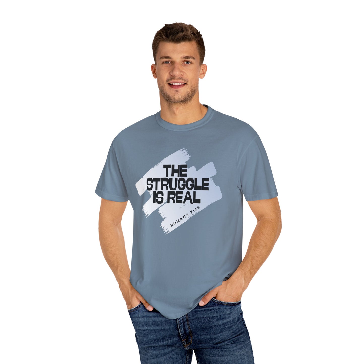 Inspirational Struggle T-Shirt - Romans 7:15, Motivational Tee, Faith-Based Apparel