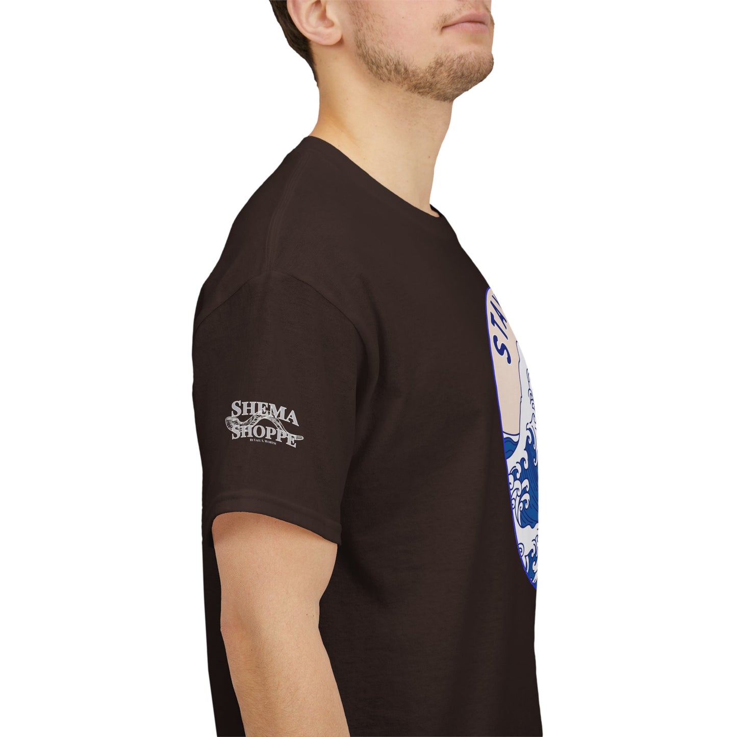 Stay Salty Surf T-Shirt — Coastal Wave Graphic with Matthew 5:13 (Hokusai-Inspired)