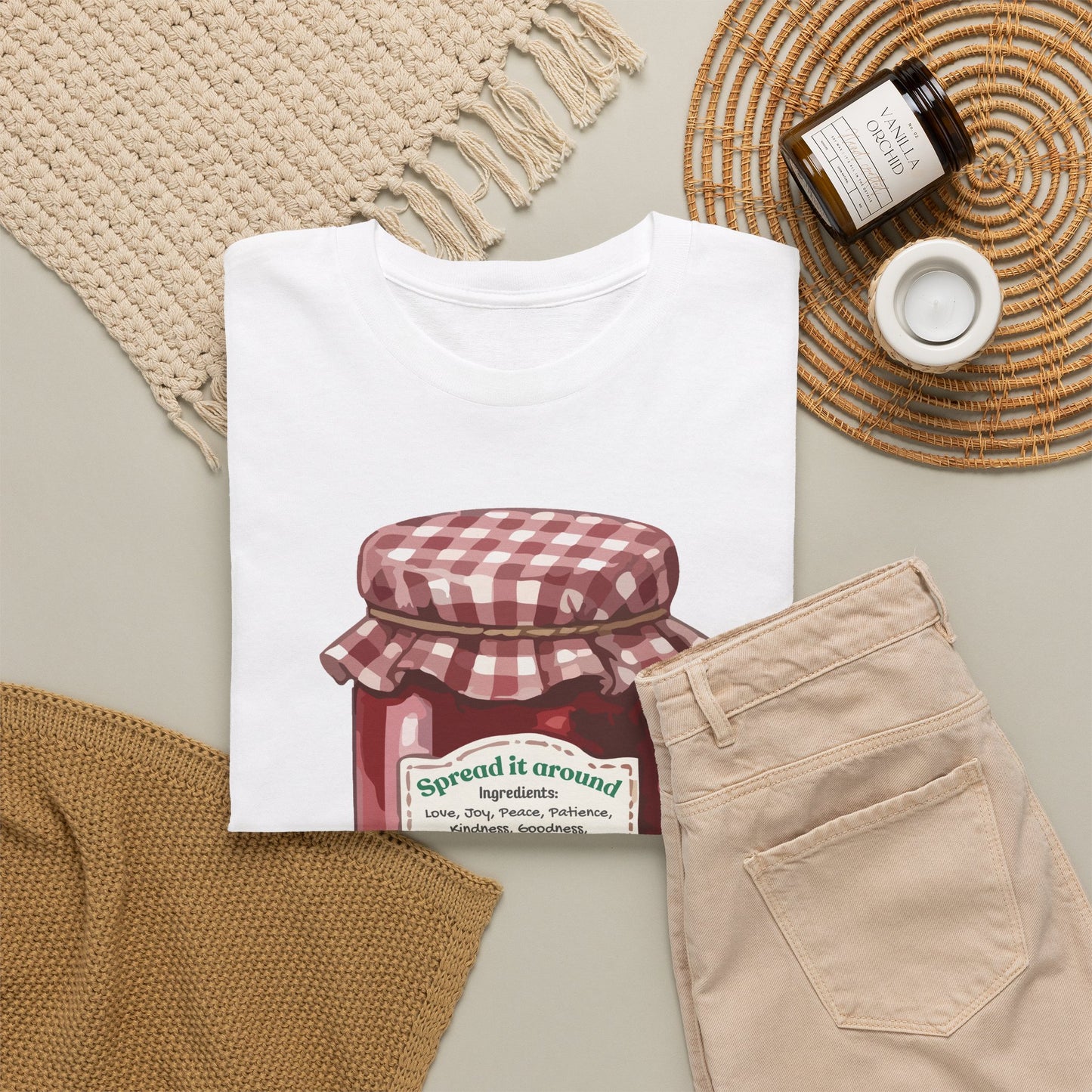 Fruit Of The Spirit Graphic Tee — Vintage Preserves "Spread it Around" T‑Shirt Galations