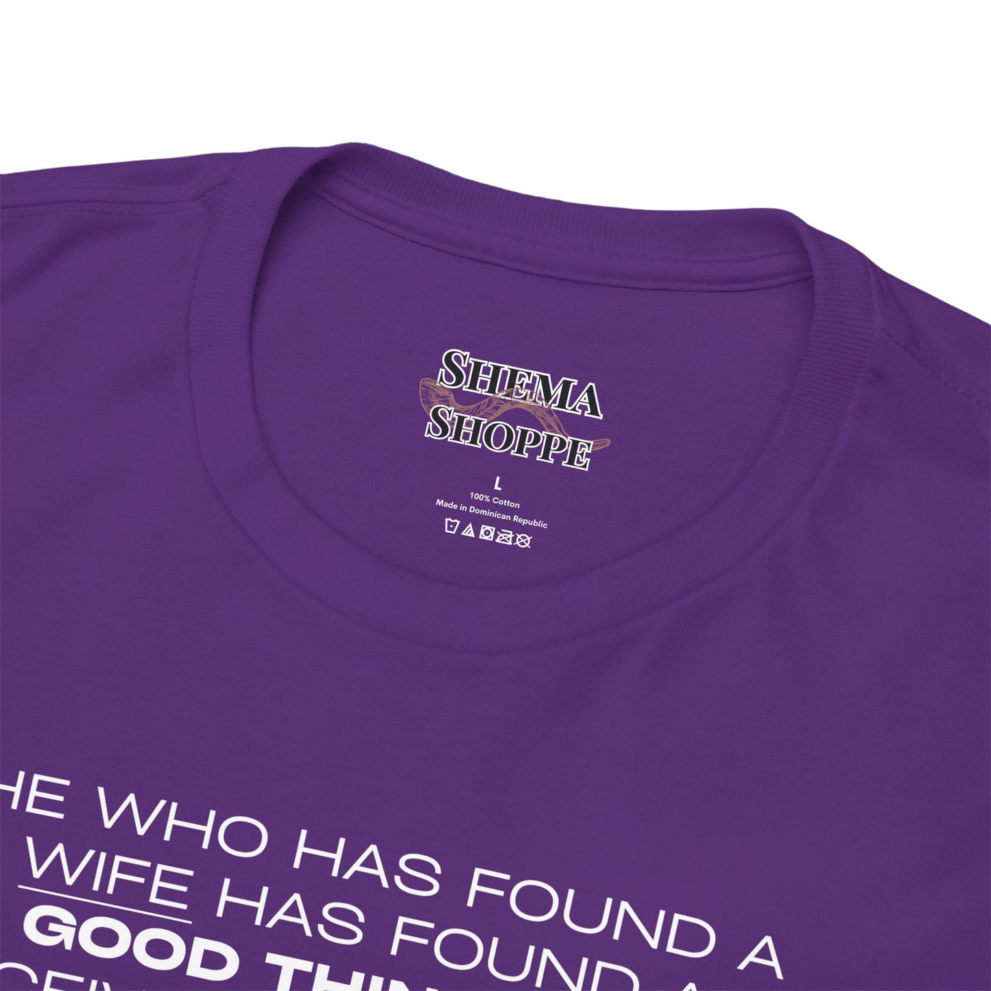 Proverbs 18:22 Men's Tee - Engagements, Weddings, Anniversaries- For The Coordinated Couple 100% Cotton