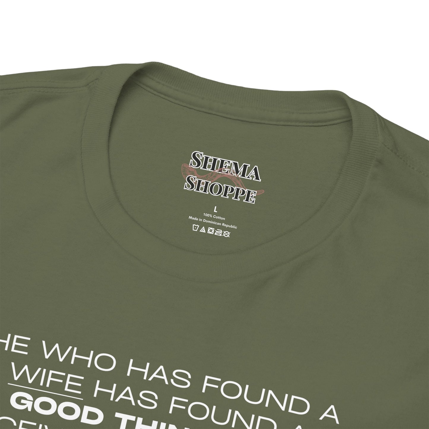 Proverbs 18:22 Men's Tee - Engagements, Weddings, Anniversaries- For The Coordinated Couple 100% Cotton