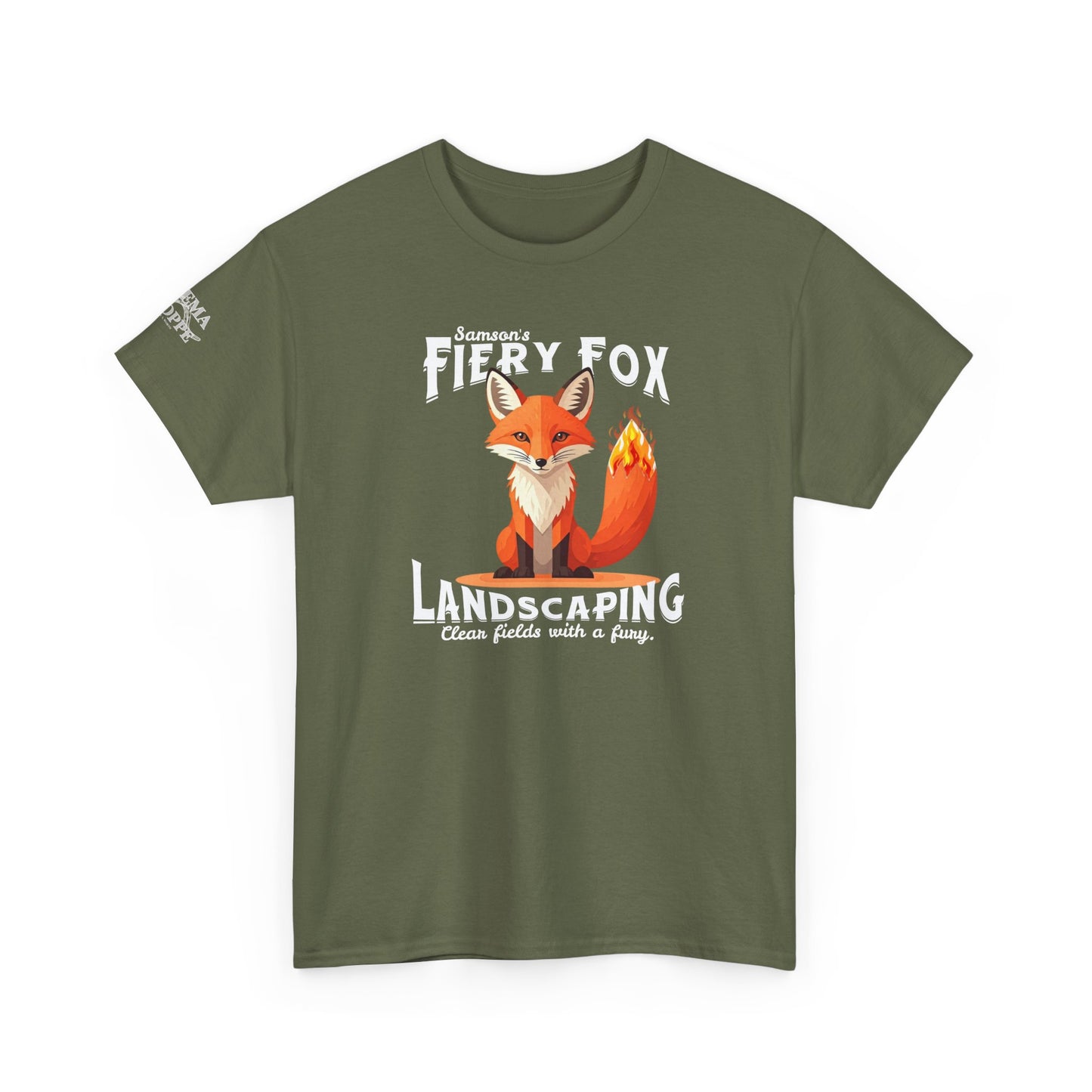 Fiery Fox Landscaping Unisex Heavy Cotton Tee - dark shades