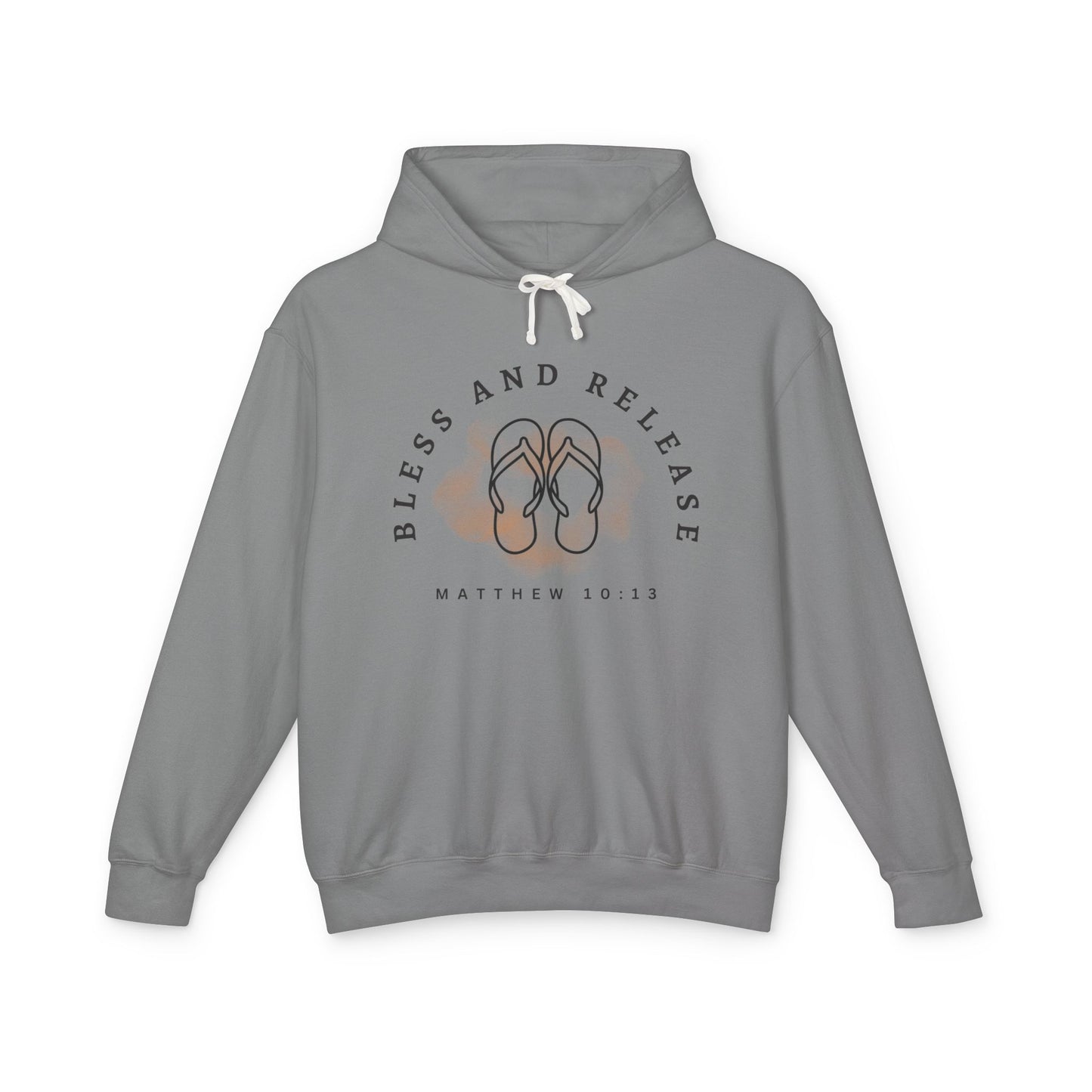 Bless and Release Unisex Lightweight 100% Cotton Hooded Sweatshirt