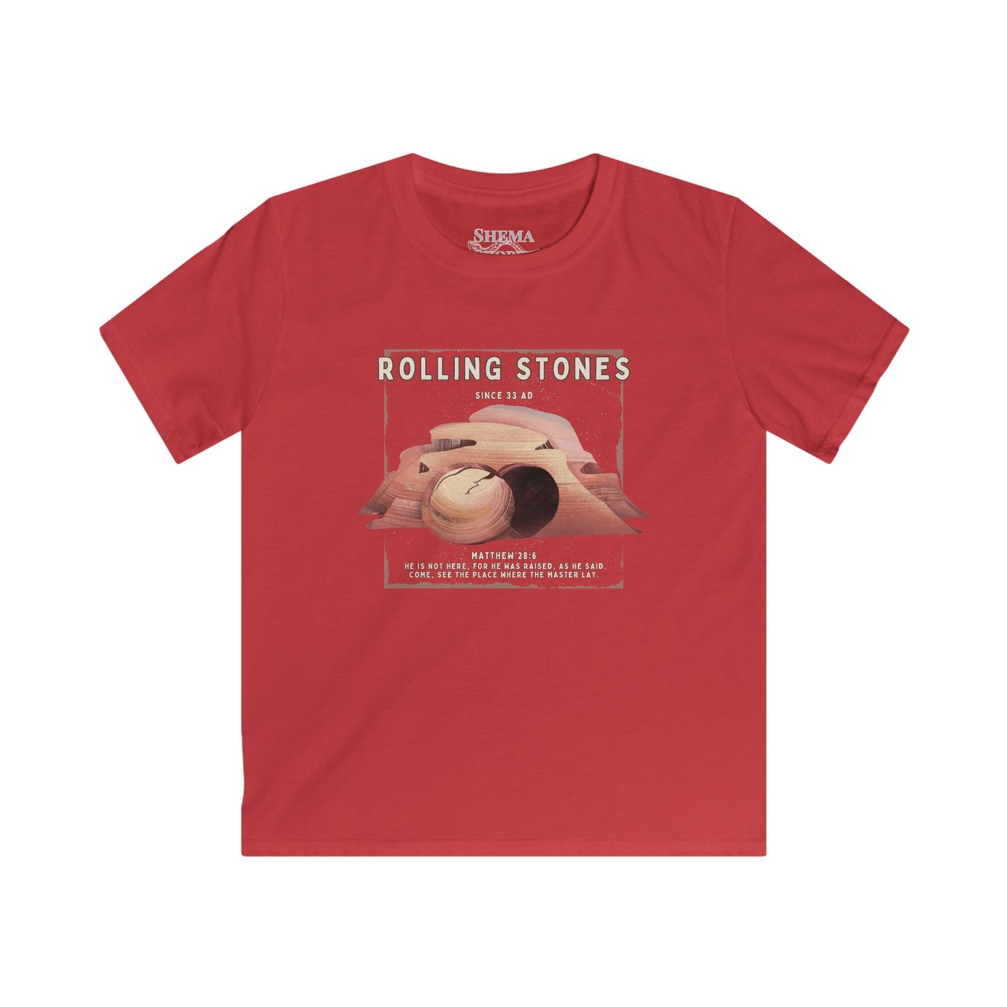 Youth Rolling Stones Since 33 AD Vintage Rock Shirt Desert Graphic Kid's Tee