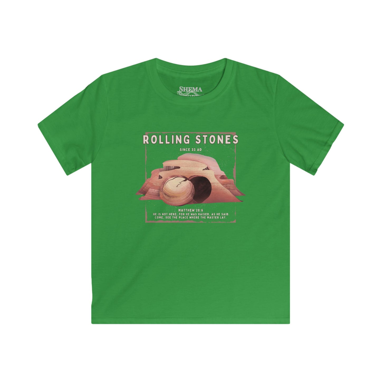 Youth Rolling Stones Since 33 AD Vintage Rock Shirt Desert Graphic Kid's Tee