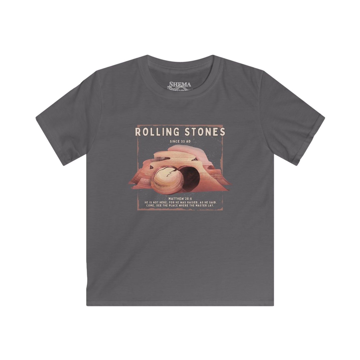 Youth Rolling Stones Since 33 AD Vintage Rock Shirt Desert Graphic Kid's Tee