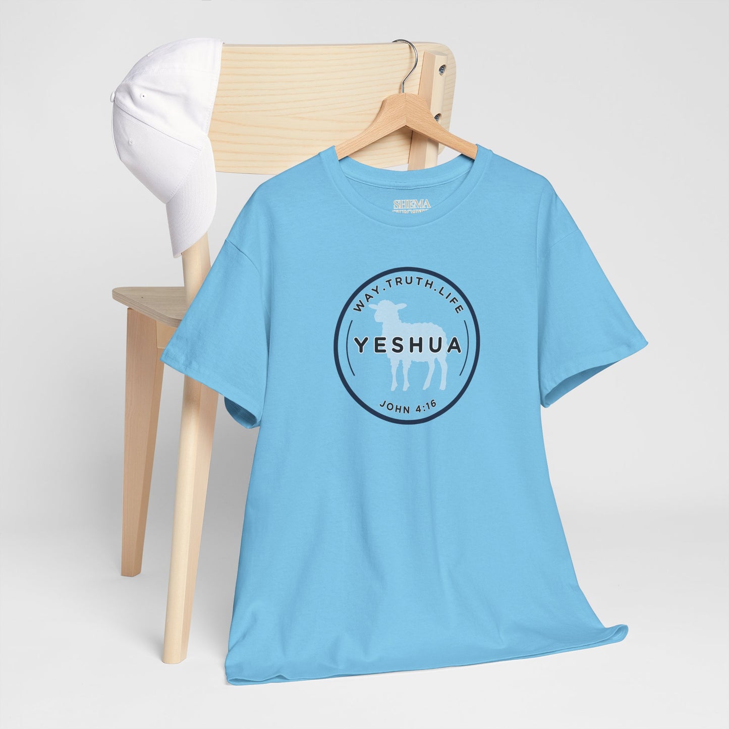 Yeshua 'Way, Truth, Life' Heavy Cotton Graphic Tee