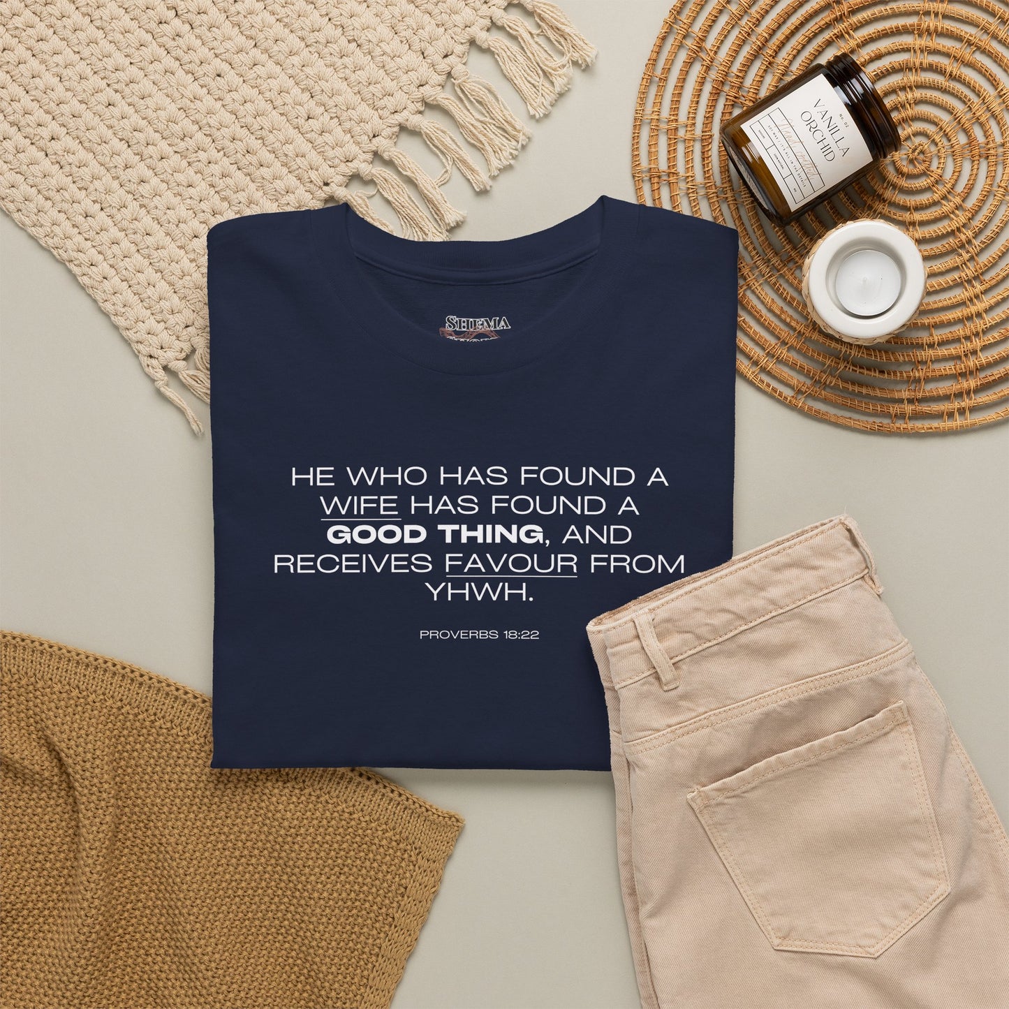 Proverbs 18:22 Men's Tee - Engagements, Weddings, Anniversaries- For The Coordinated Couple 100% Cotton