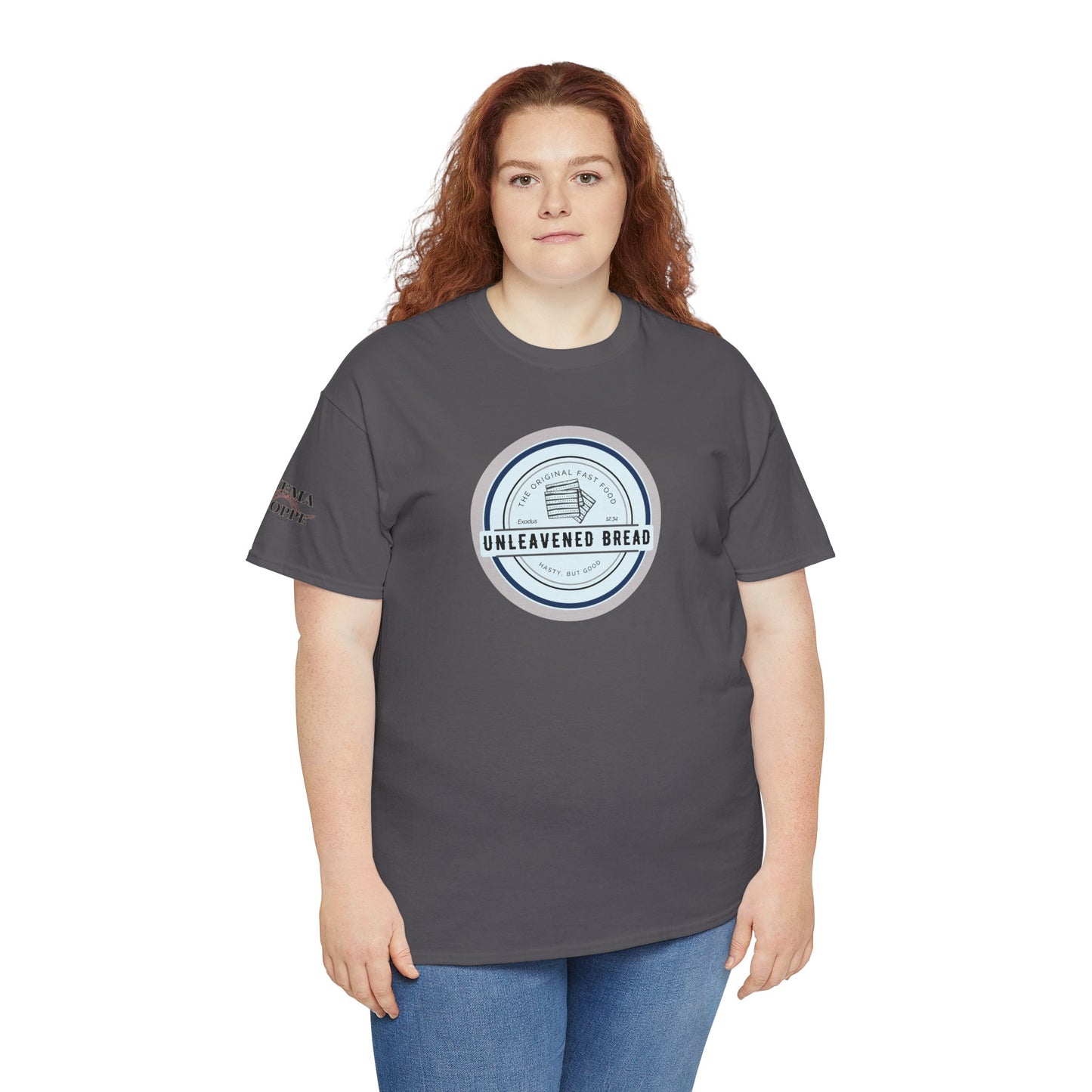 Unleavened Bread Matzo T-Shirt — "Hasty but Good" Passover Biblical Humor Tee