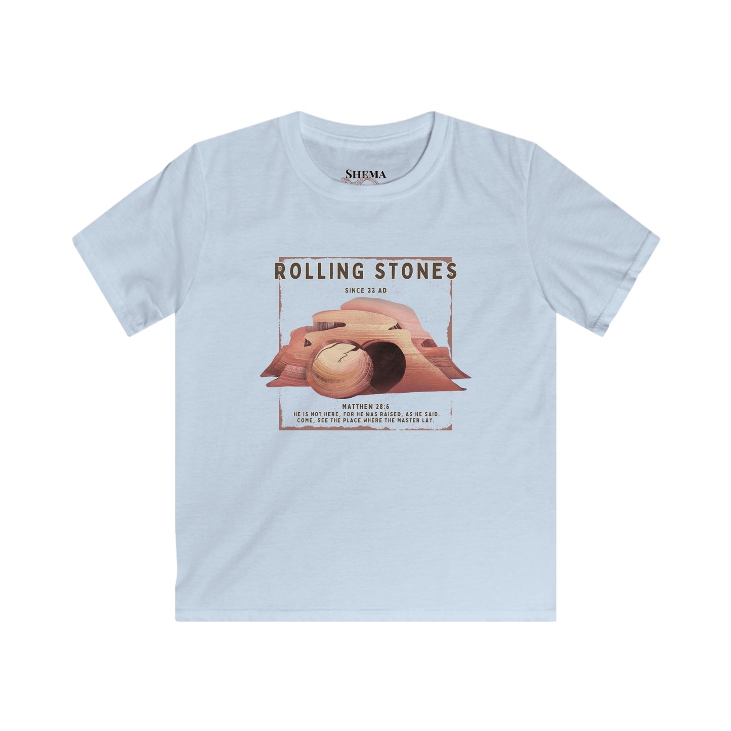 Youth Rolling Stones Since 33 AD Vintage Rock Shirt Desert Graphic Kid's Tee