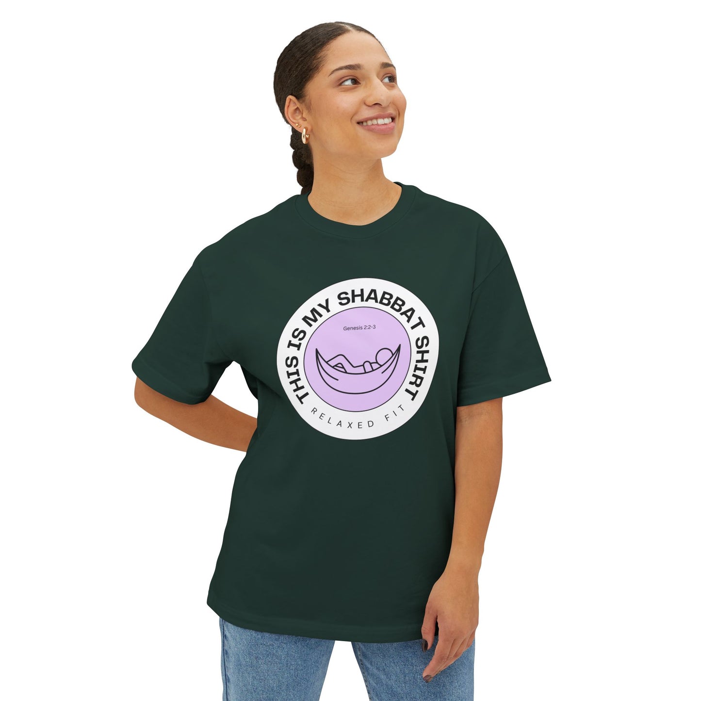 My Shabbat Shirt Unisex Oversized Boxy Tee