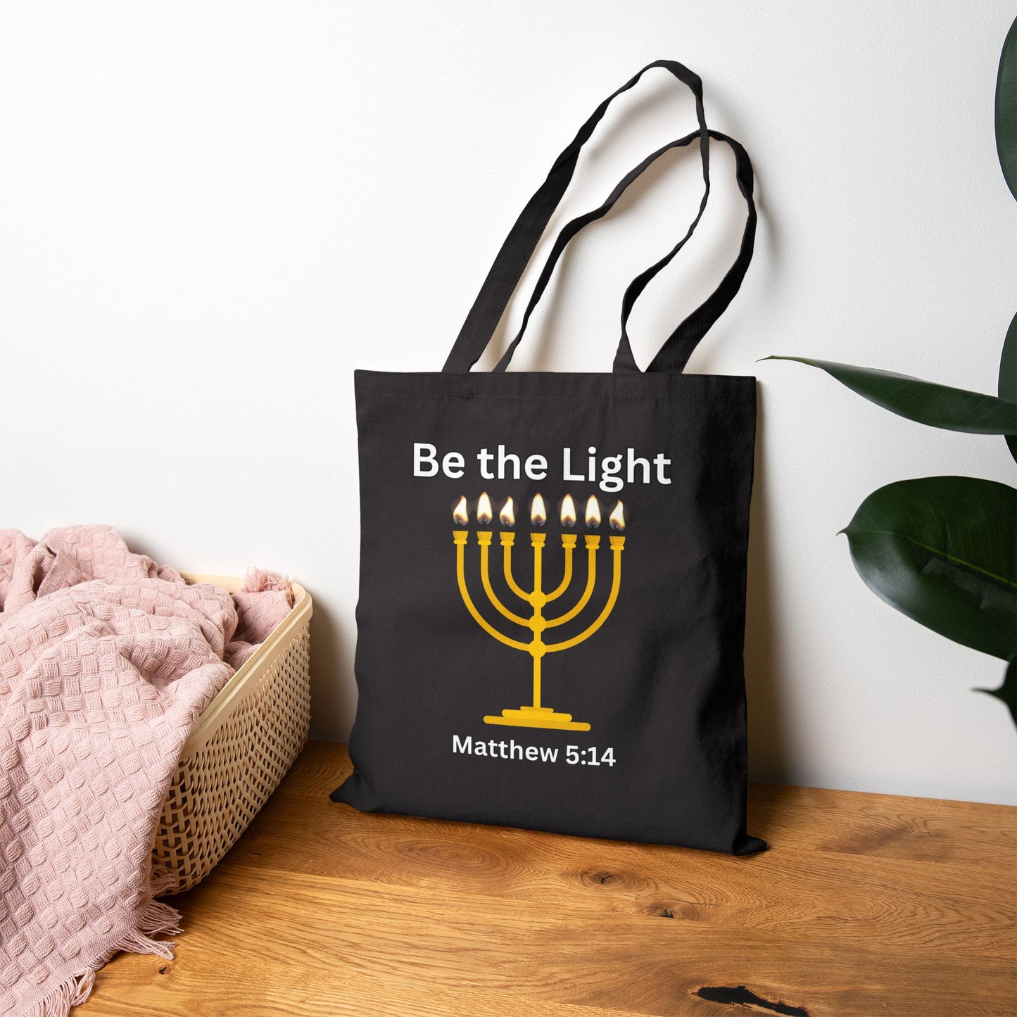 Be the Light- Cotton Canvas Tote Bag