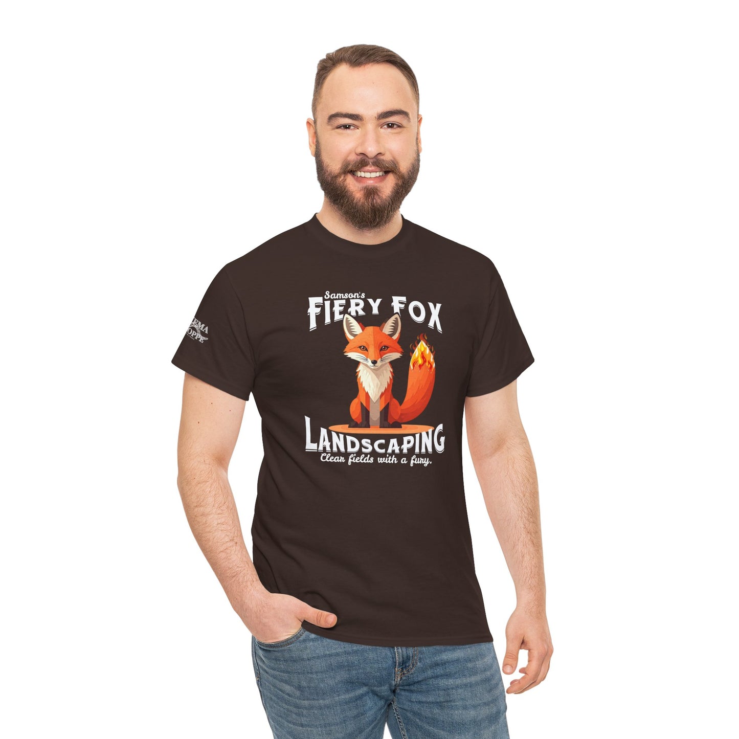 Fiery Fox Landscaping Unisex Heavy Cotton Tee - dark shades