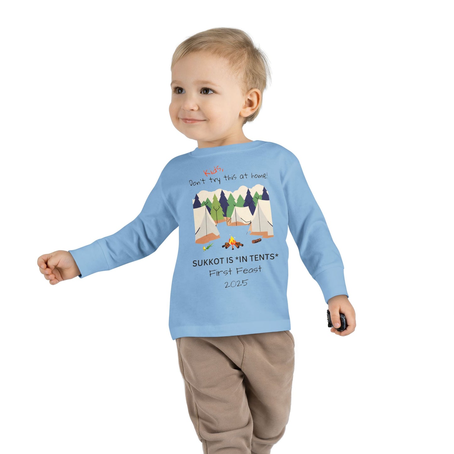 Personalized Sukkot- Toddler Long Sleeve Tee