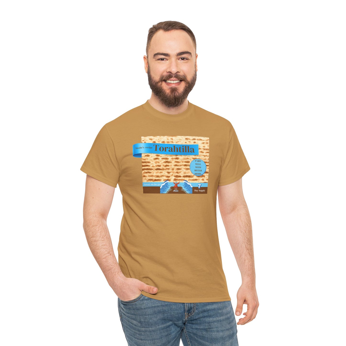 Passover Matzo Unisex Tee - Moshe's Recipe Torahtillas Cotton Funny Shirt