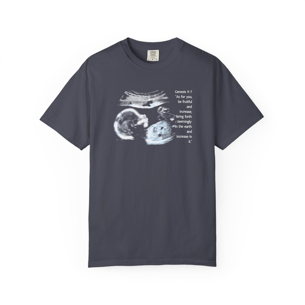 Pregnancy Support Tee - Ultrasound Bible Verse