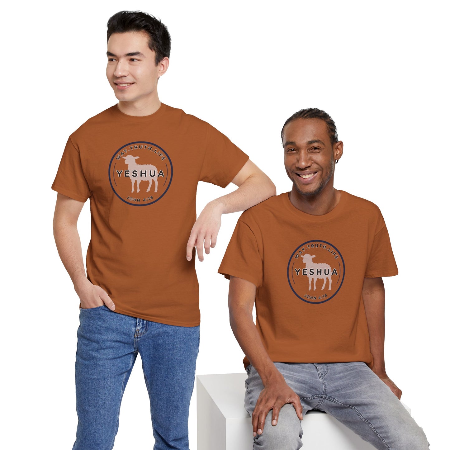 Yeshua 'Way, Truth, Life' Heavy Cotton Graphic Tee