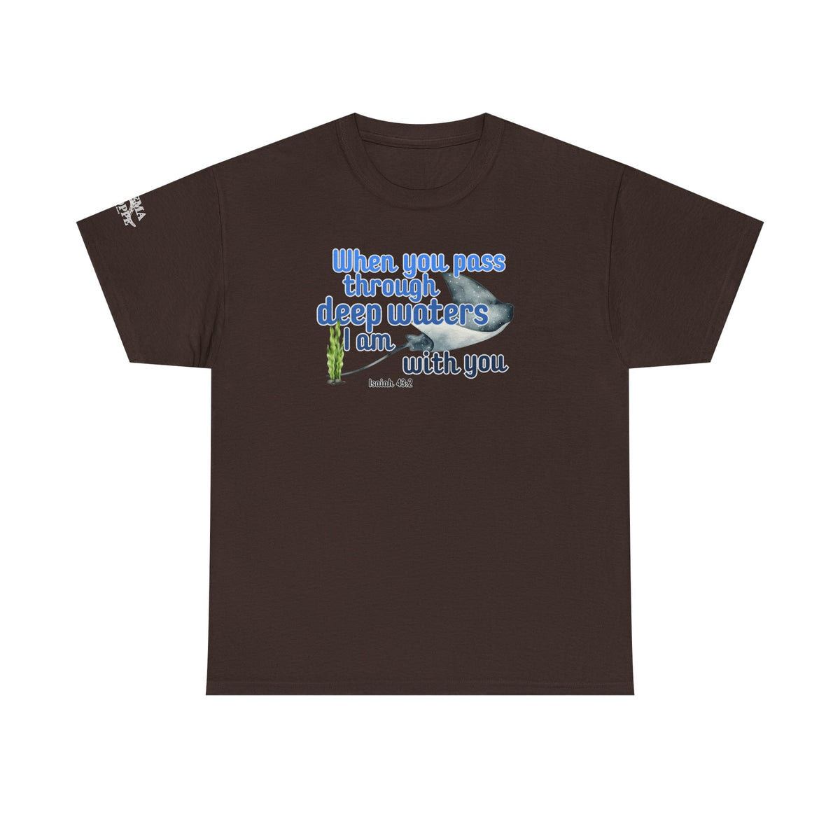 When You Pass Through Deep Waters Tee — Isaiah 43:2 Inspirational Christian T-Shirt