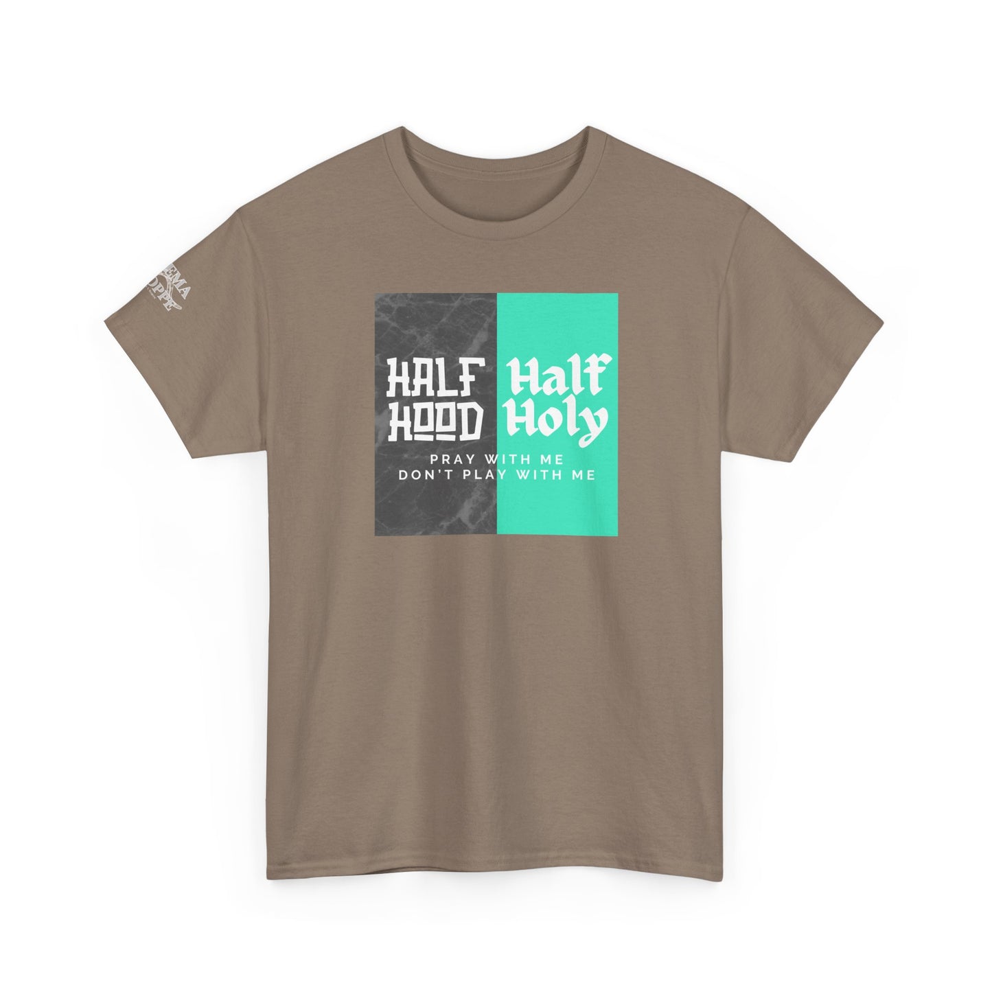 Half Hood/Half Holy Unisex Heavy Cotton Tee