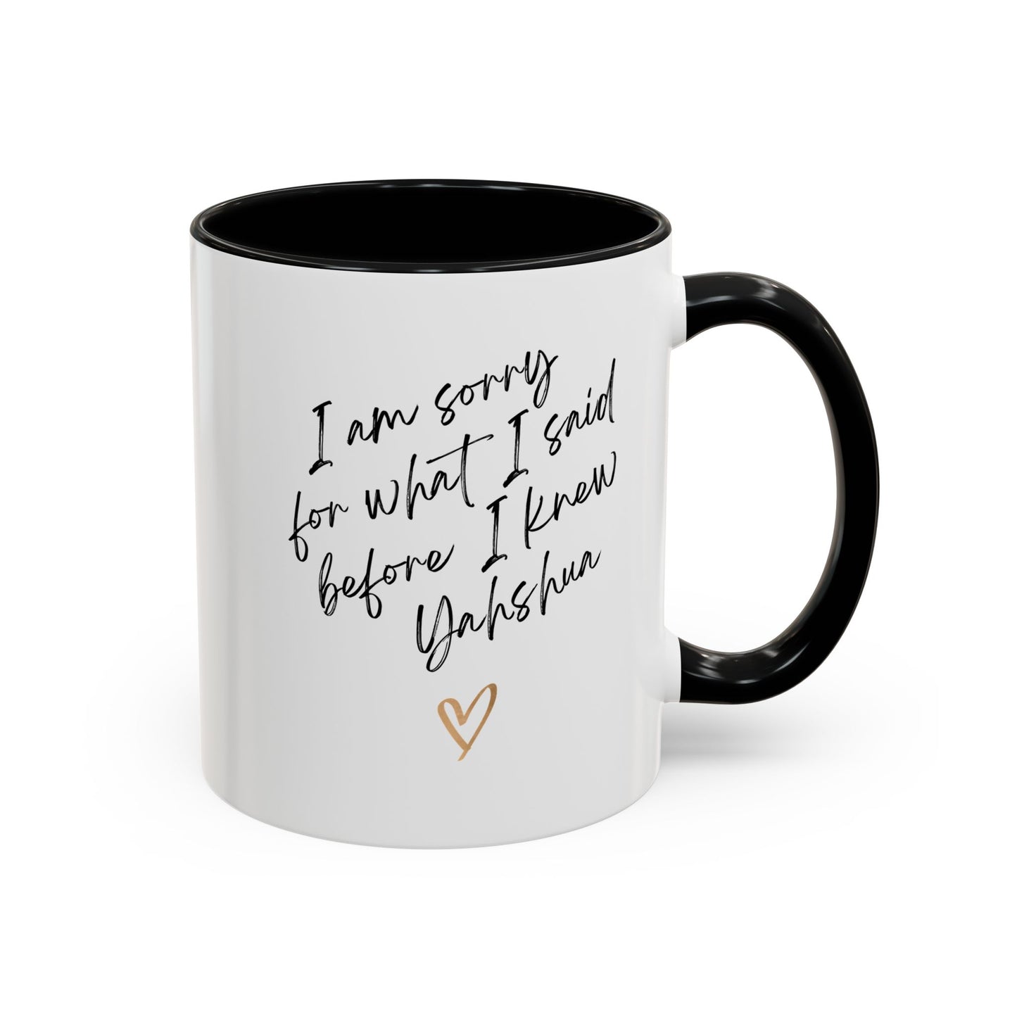 I'm Sorry (Yahshua) Accent Coffee Mug (11, 15oz)