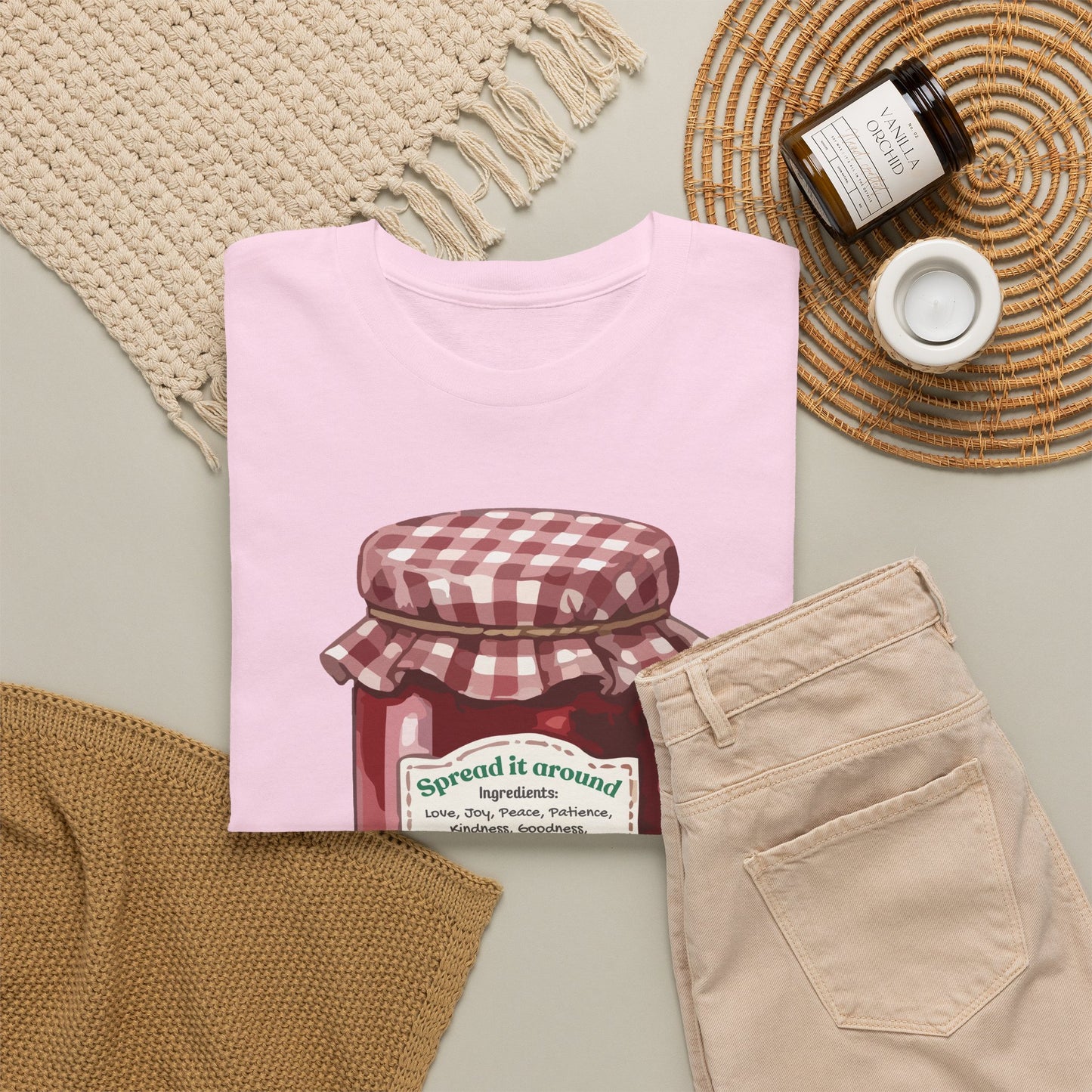 Fruit Of The Spirit Graphic Tee — Vintage Preserves "Spread it Around" T‑Shirt Galations