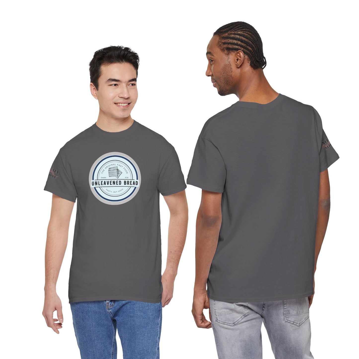 Unleavened Bread Matzo T-Shirt — "Hasty but Good" Passover Biblical Humor Tee