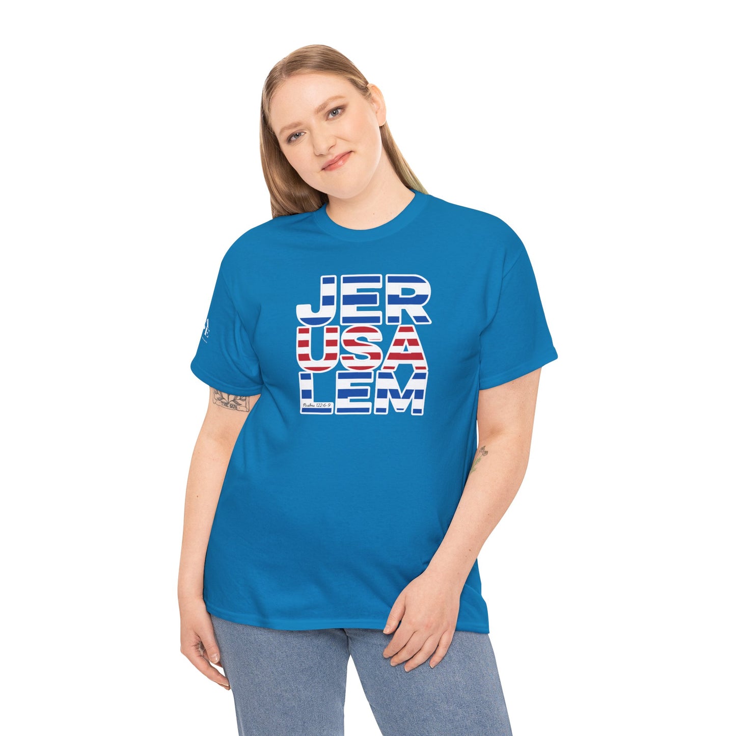 JerUSAlem Psalms 122:6-9 Unisex Tee Patriotic T-Shirt Solidarity