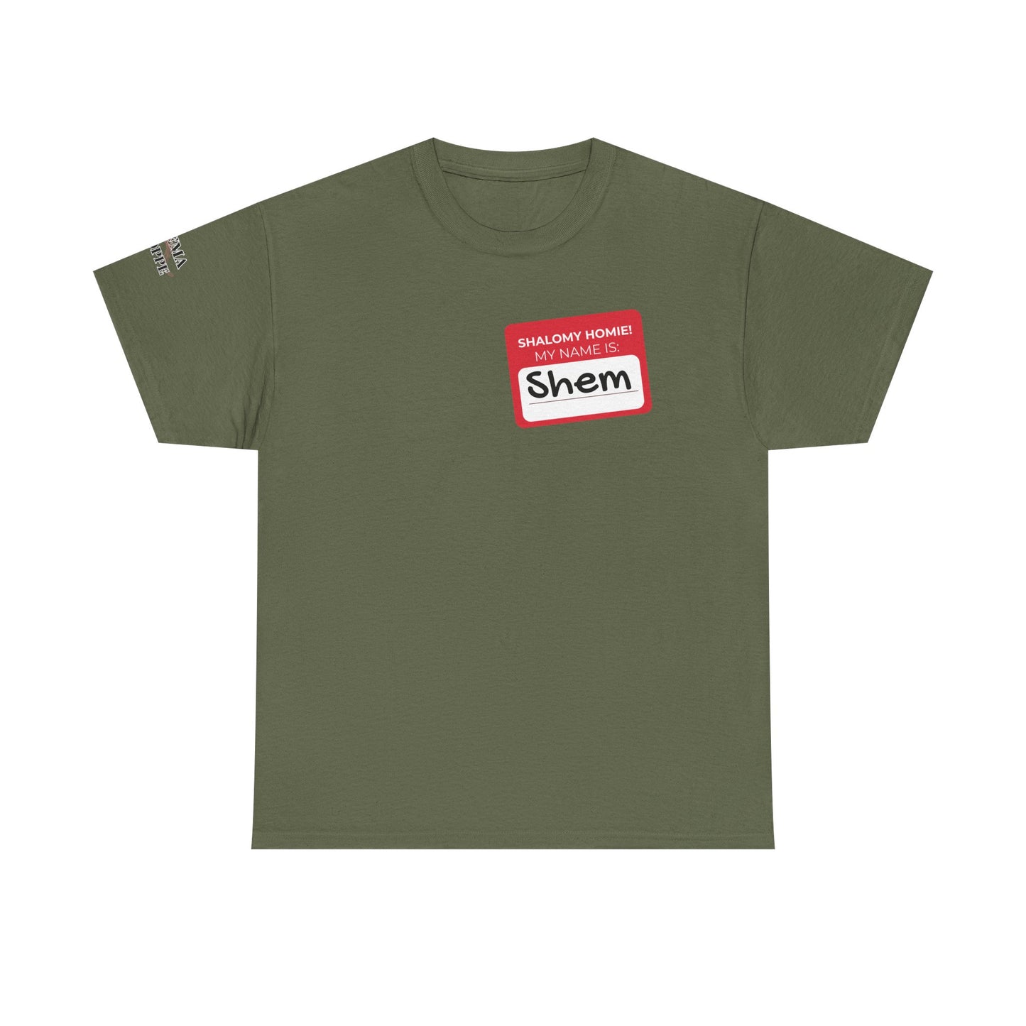 Personalizable Shalomy Homies! Name Tag Unisex Heavy Cotton Tee