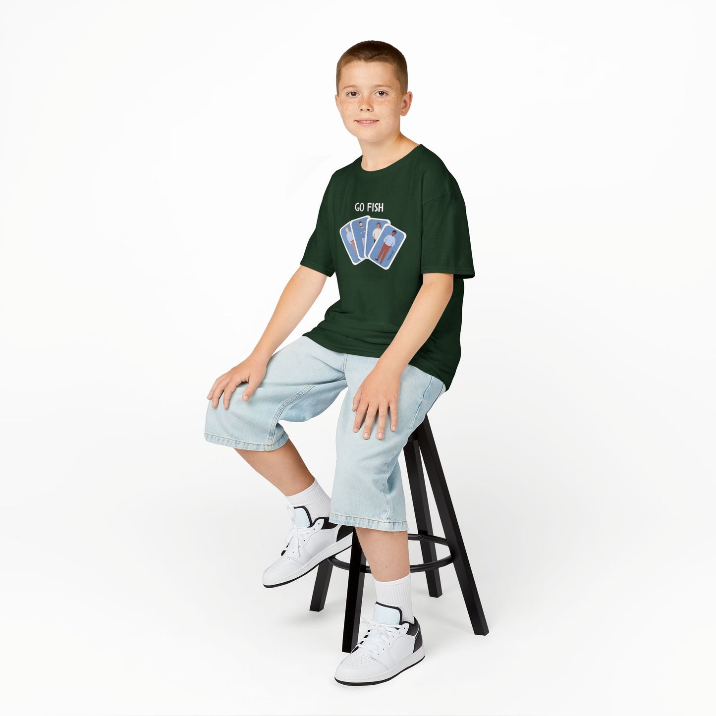 Fishers of Men Go Fish Bible Verse Kid's Cotton T-shirt