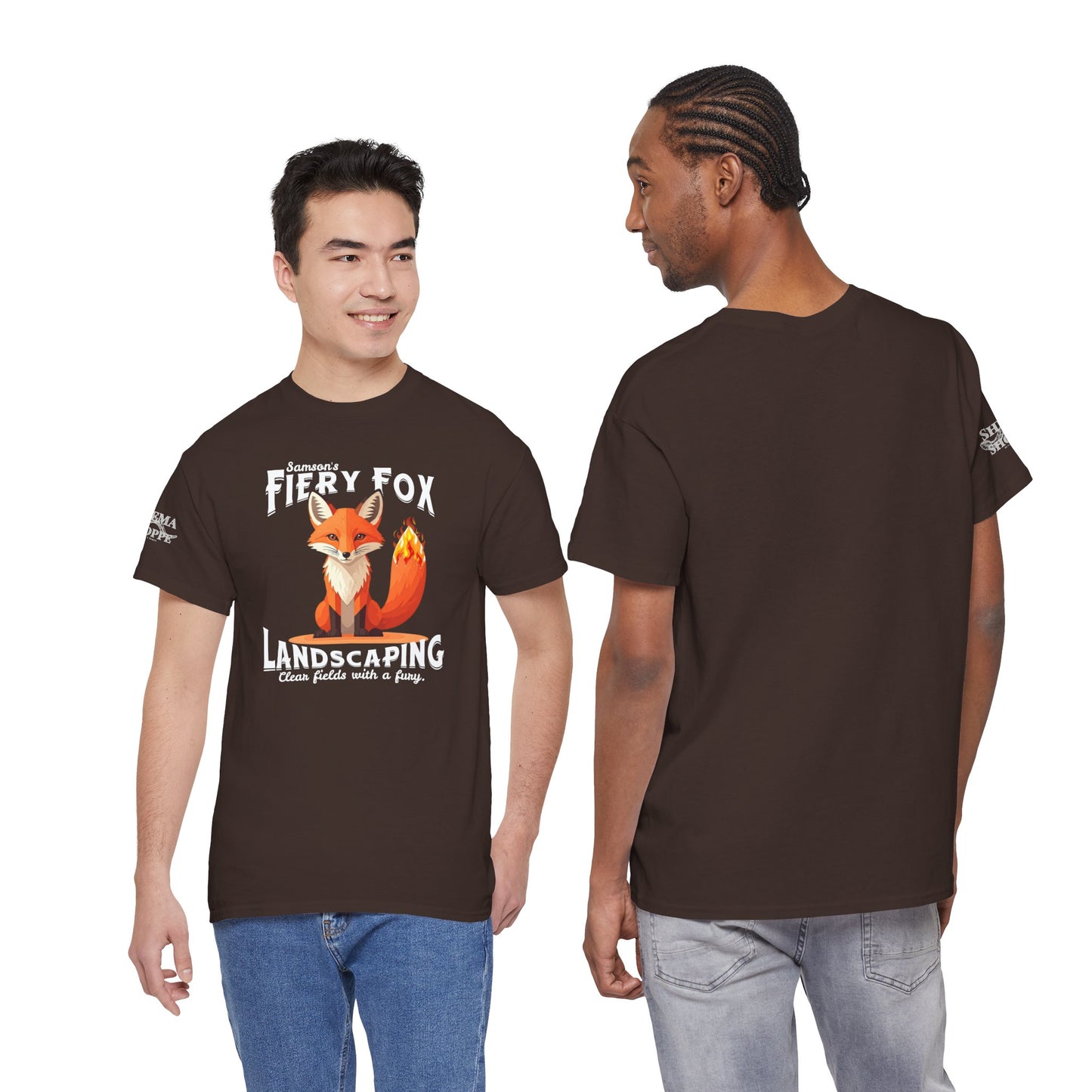 Fiery Fox Landscaping Unisex Heavy Cotton Tee - dark shades