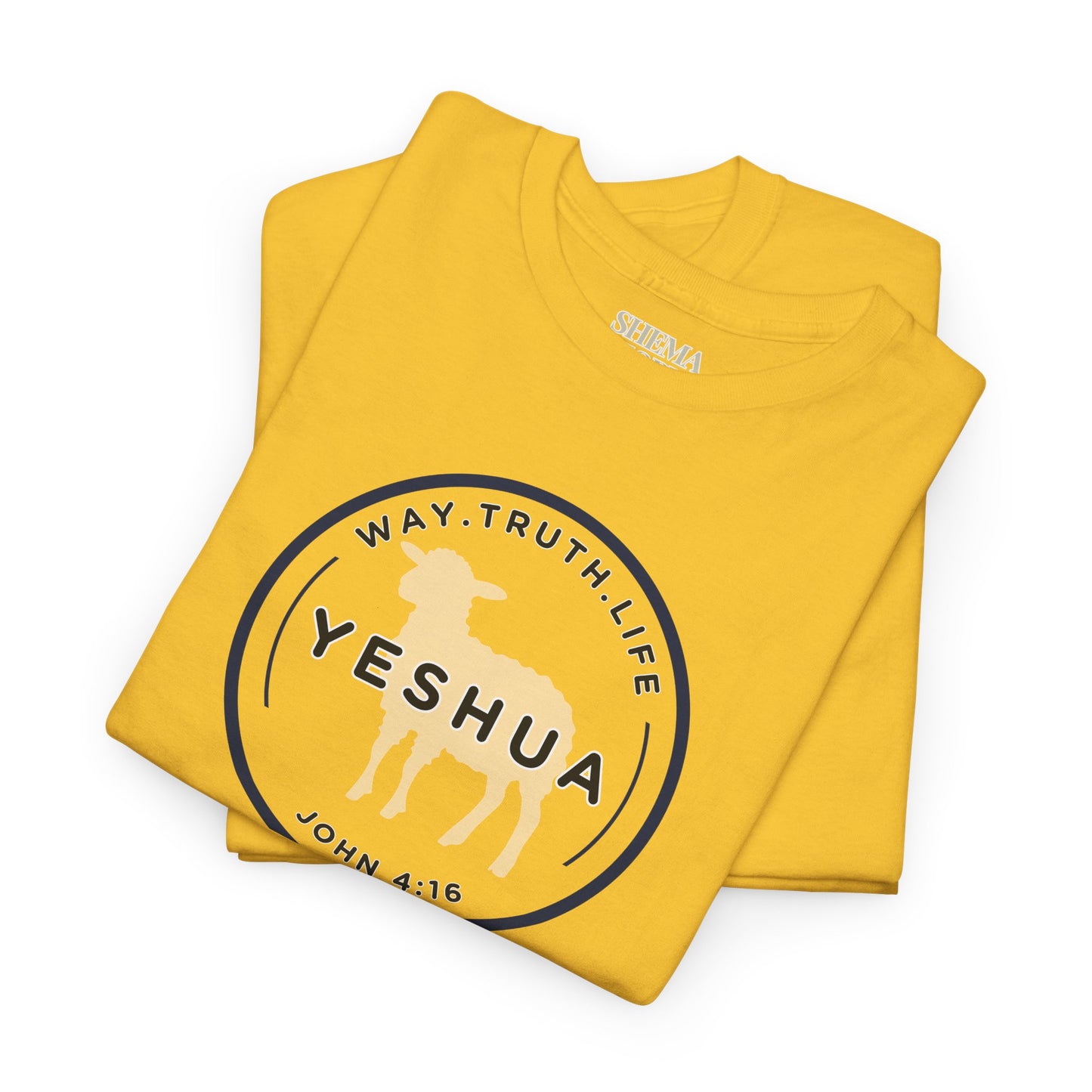 Yeshua 'Way, Truth, Life' Heavy Cotton Graphic Tee