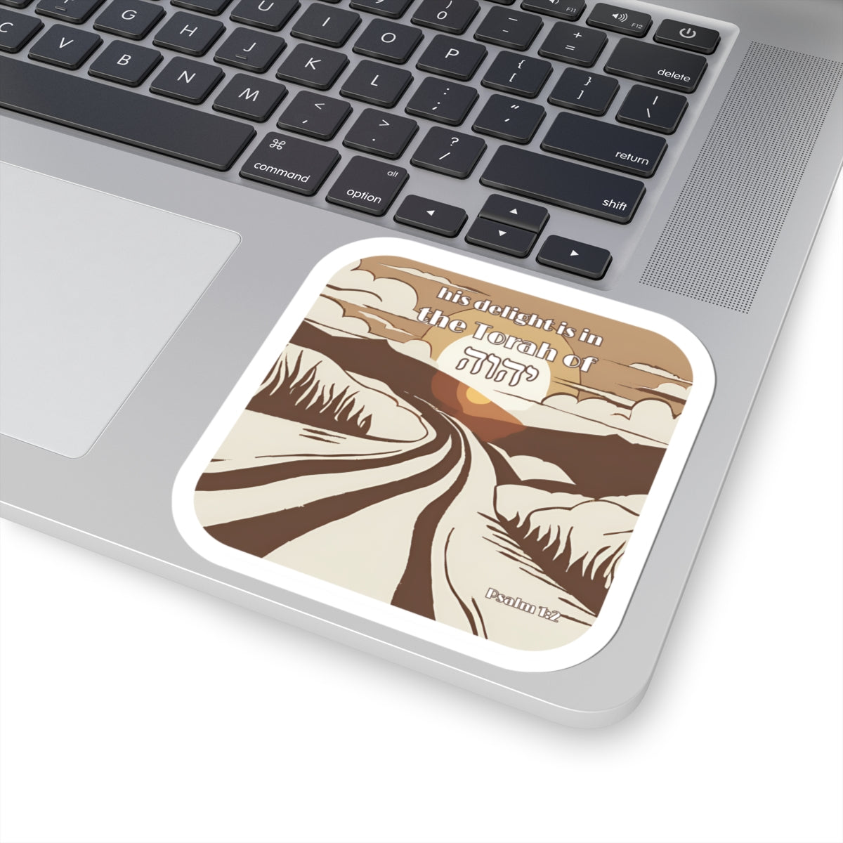His Delight is in the Torah Psalm 1:2 Sticker