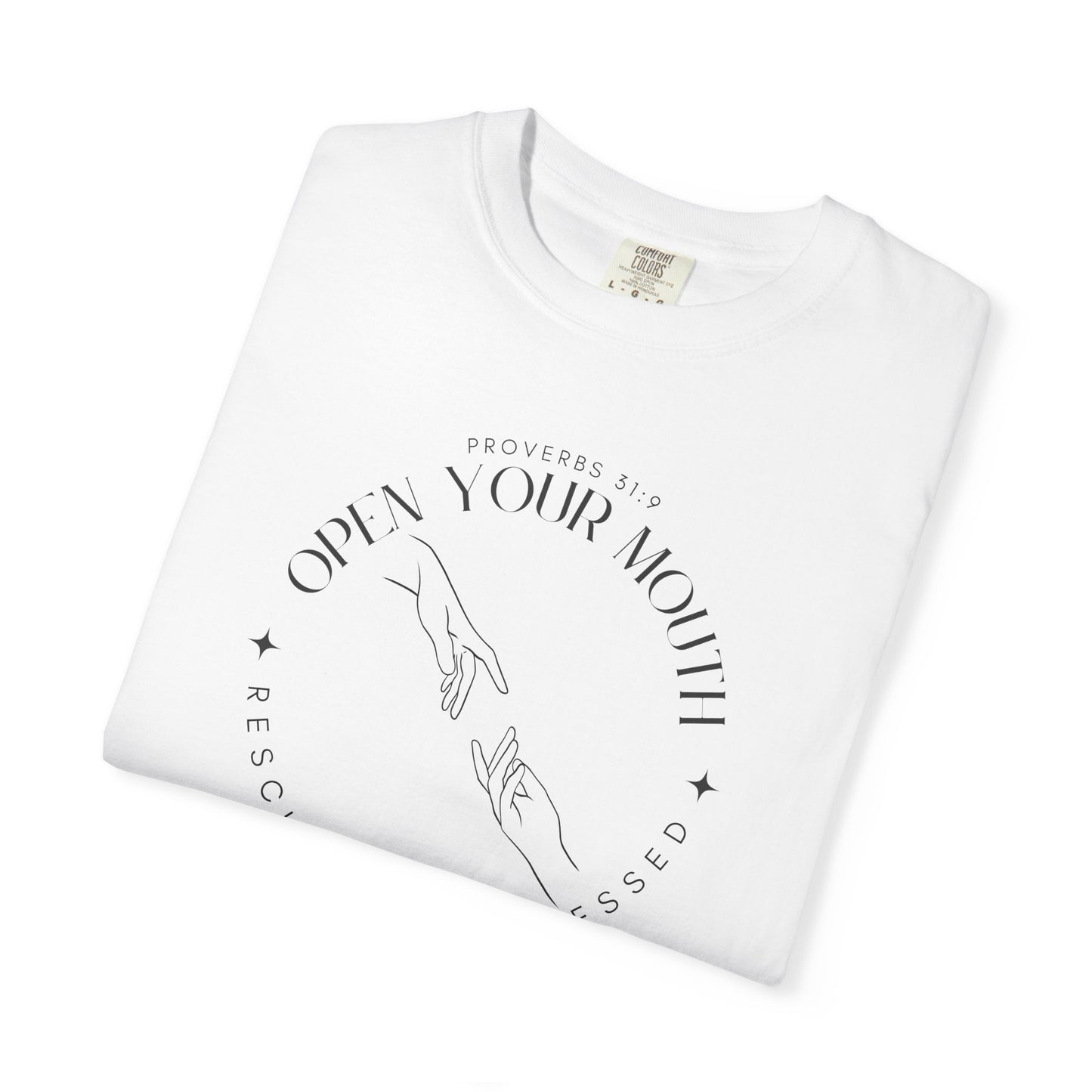 Proverbs 31:9 Unisex T-shirt - Speak Up Against Human Trafficking - 100% Cotton