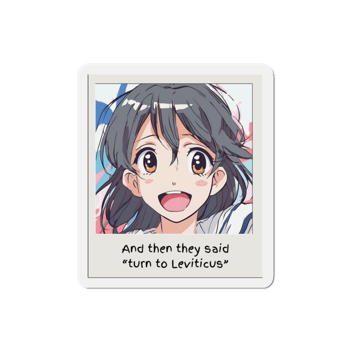 Anime style photo Leviticus Die-Cut Magnets