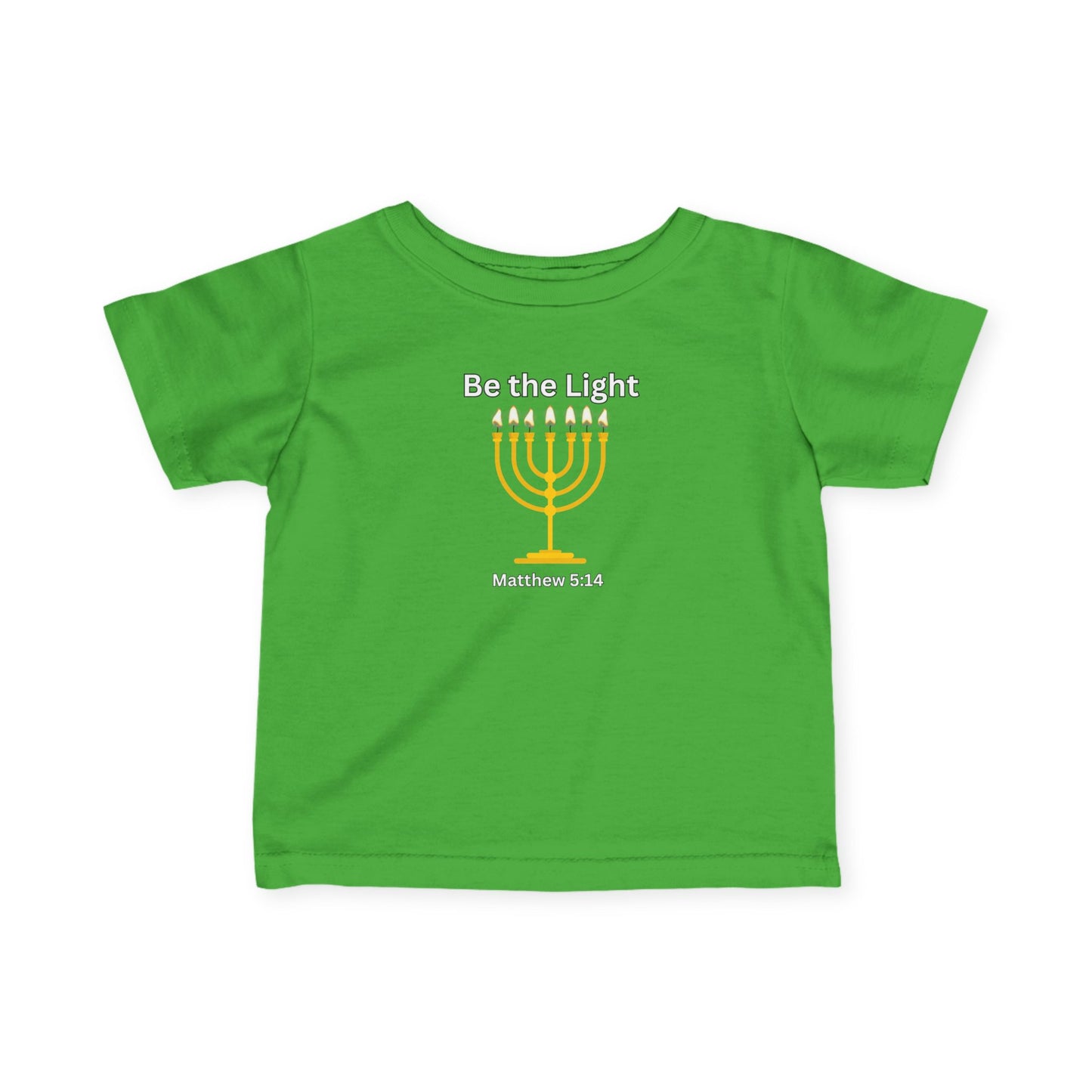 Be The Light Menorah Infant Fine Jersey Tee