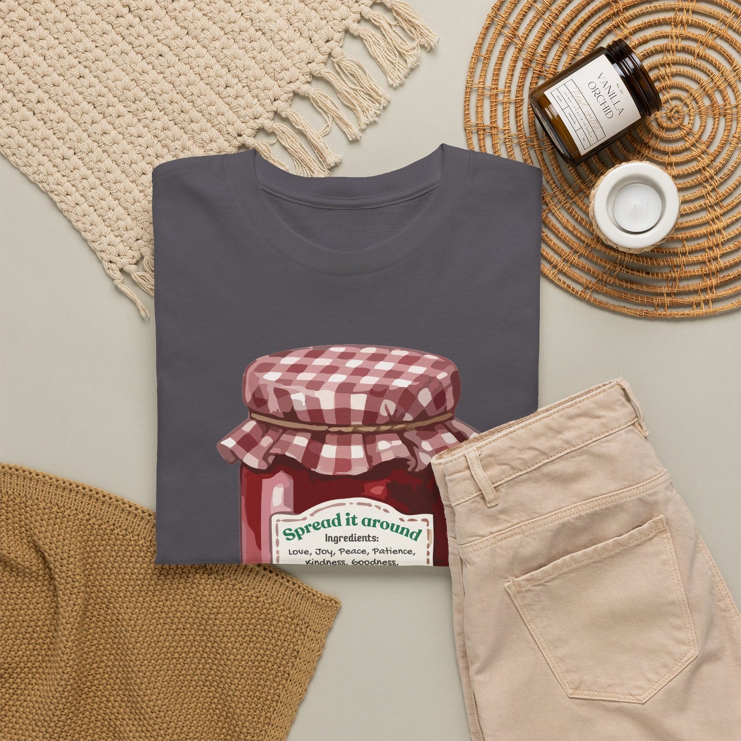 Fruit Of The Spirit Graphic Tee — Vintage Preserves "Spread it Around" T‑Shirt Galations