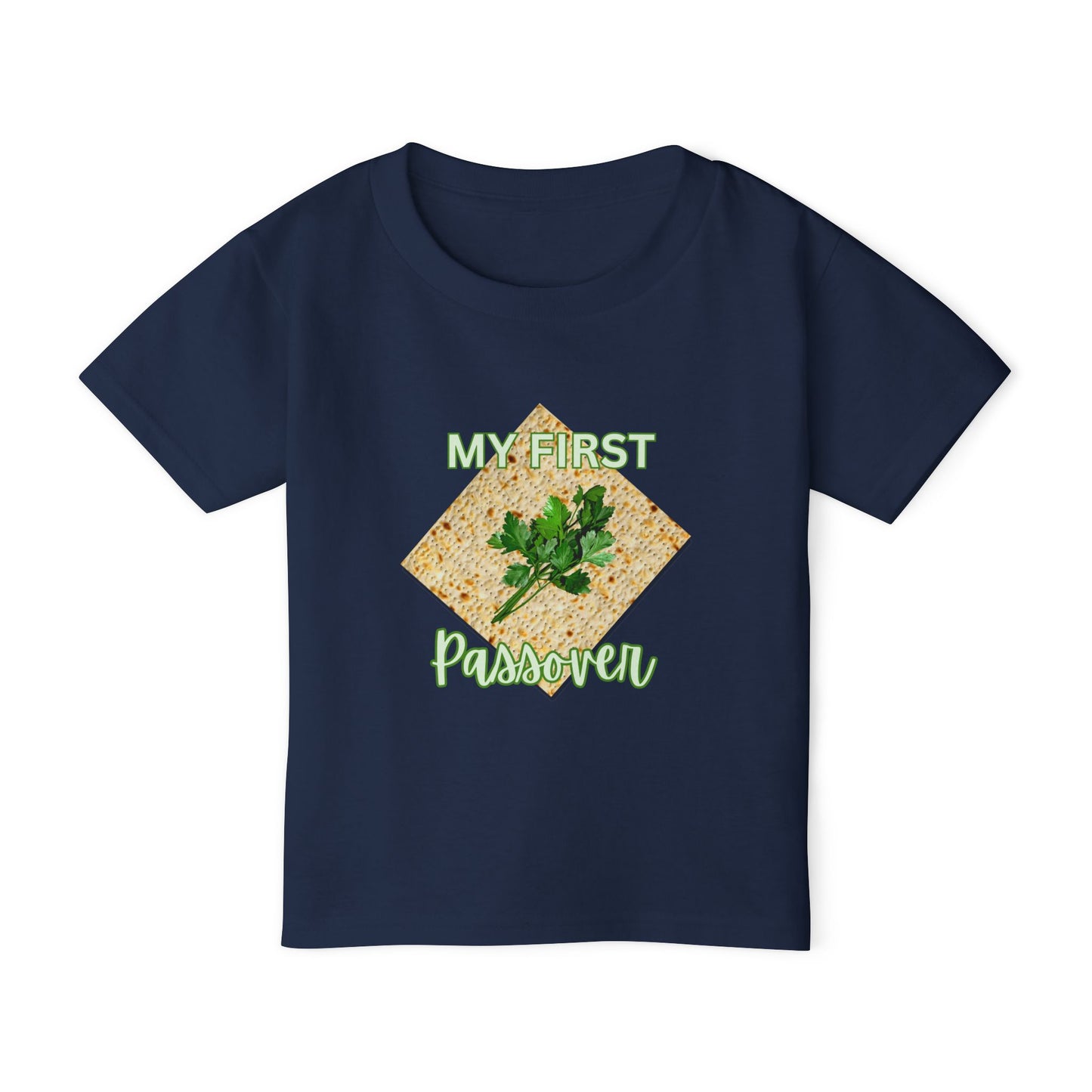 Toddler T-Shirt – "My First Passover" Matzah & Parsley Unleavened Bread Baby Tee