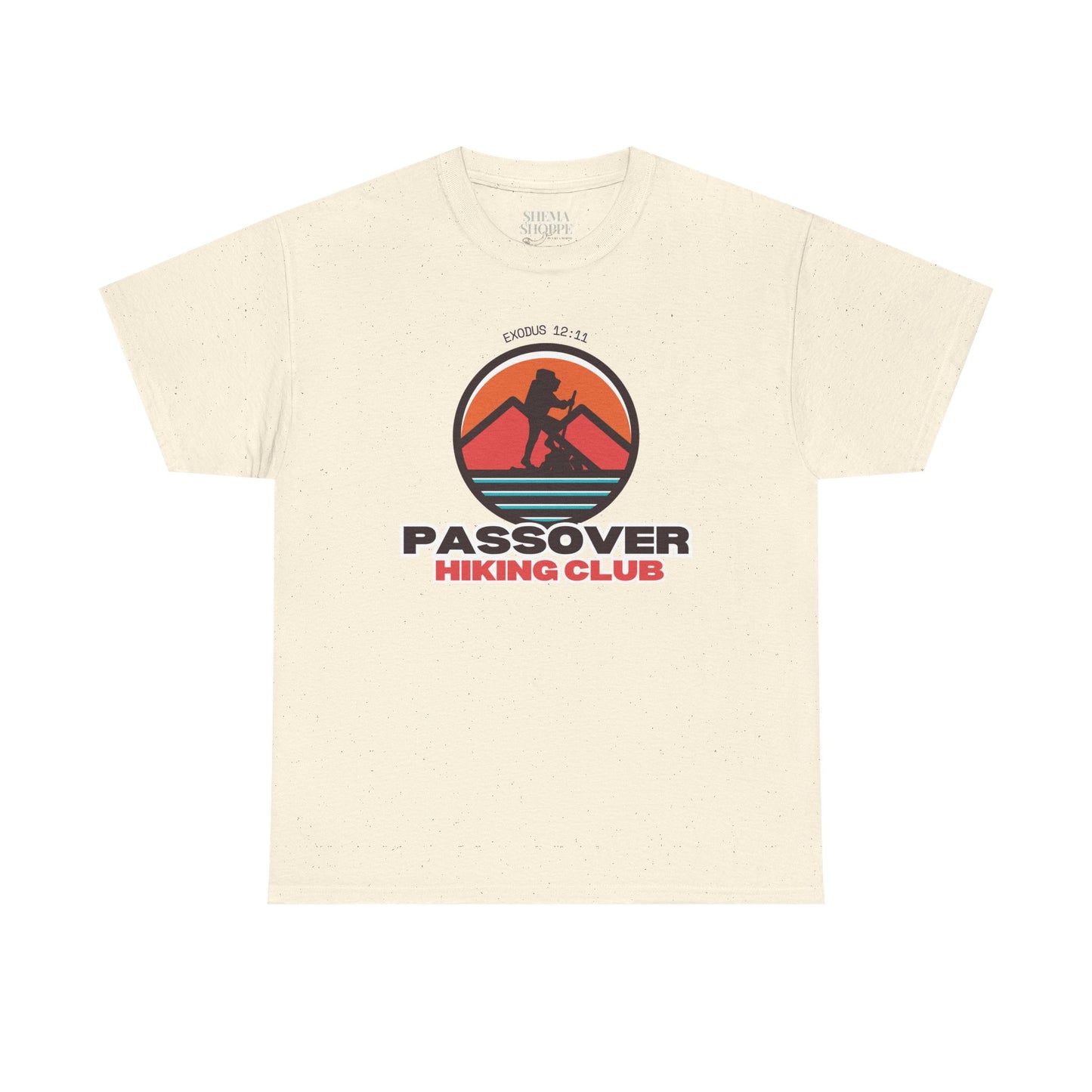 Passover Hiking Club Unisex Tee - Exodus 12:11 T-Shirt Cotton