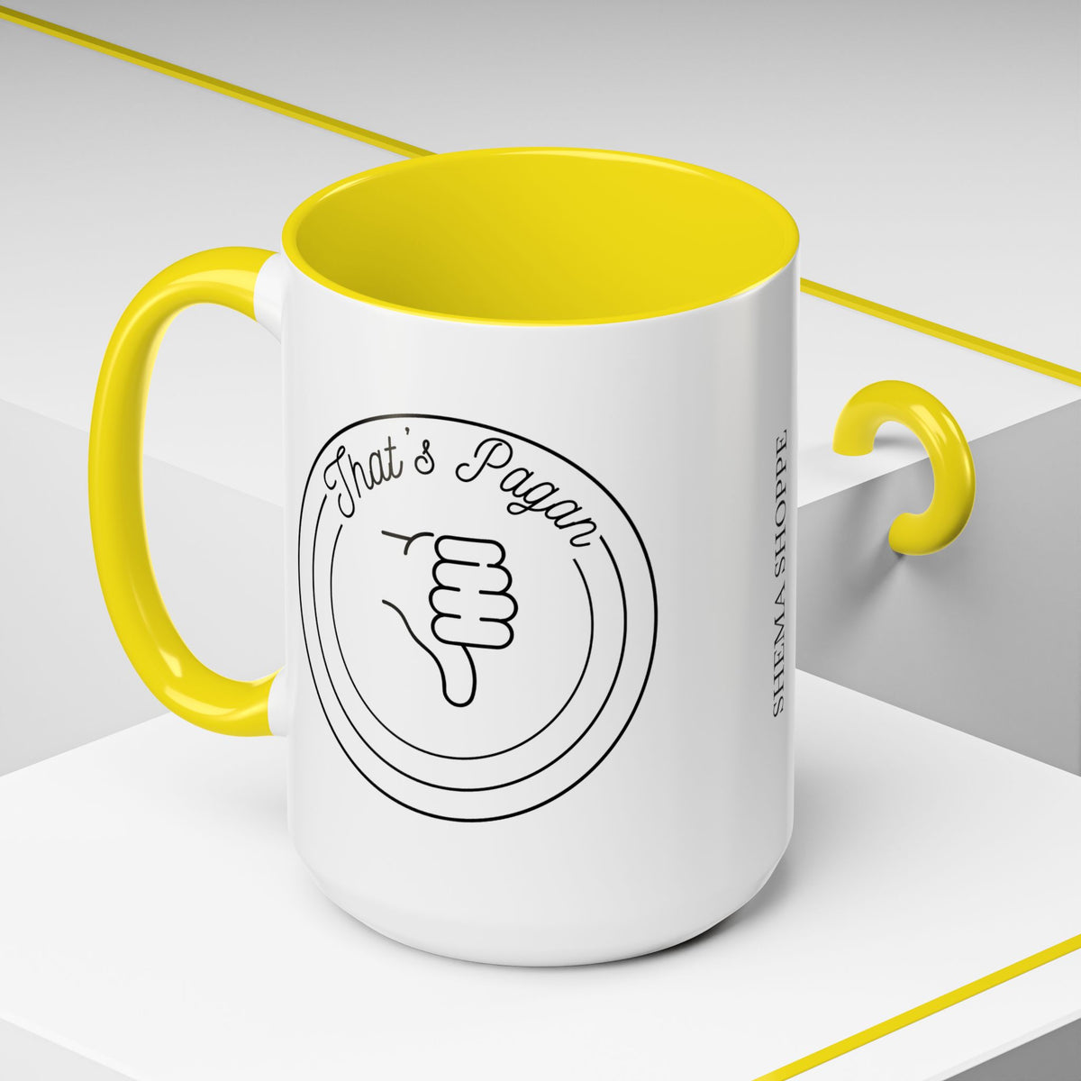 That's Pagan Thumbs Down Accent Coffee Mug